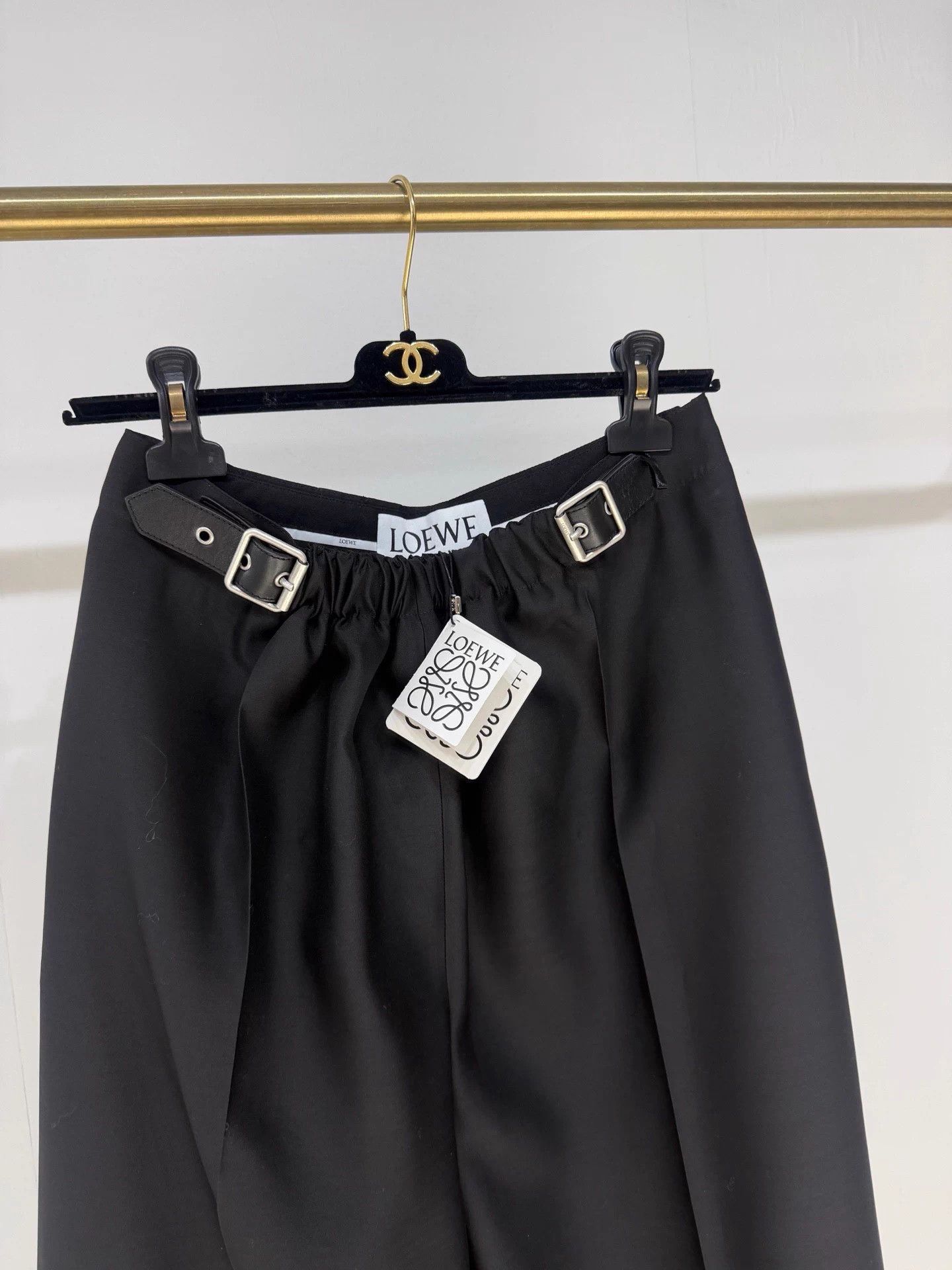 Loewe Loewe 26 SS Belted Wide Leg Trousers Size 25" / US 0 / IT 36 - 2 Thumbnail
