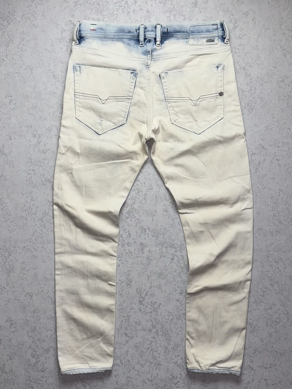 Diesel RARE Diesel Distressed Tepphar Slim Jeans Size US 31 - 10 Thumbnail