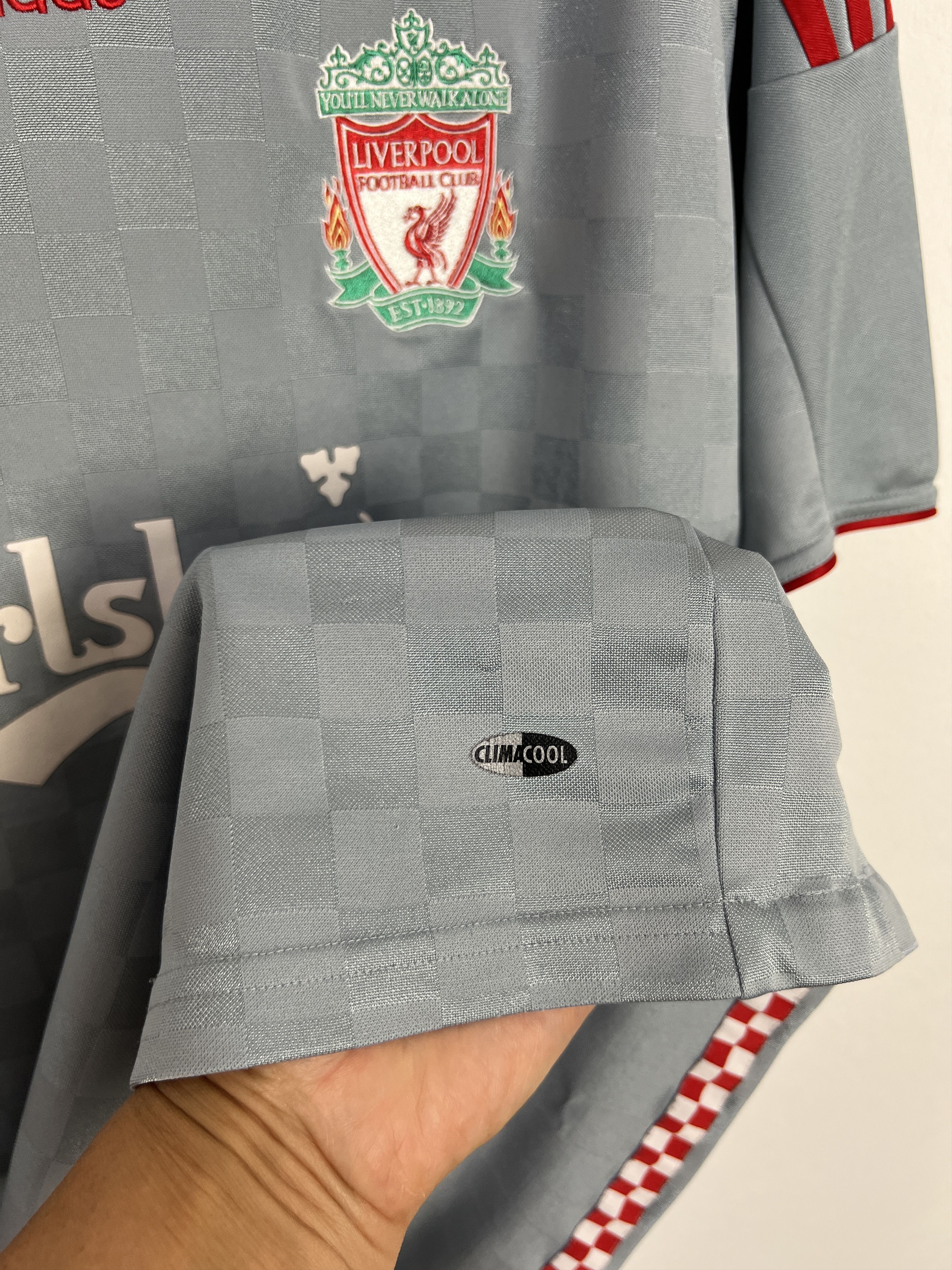 Adidas Liverpool Away football shirt 2008 Soccer Adidas Jersey Size US XL / EU 56 / 4 - 4 Thumbnail