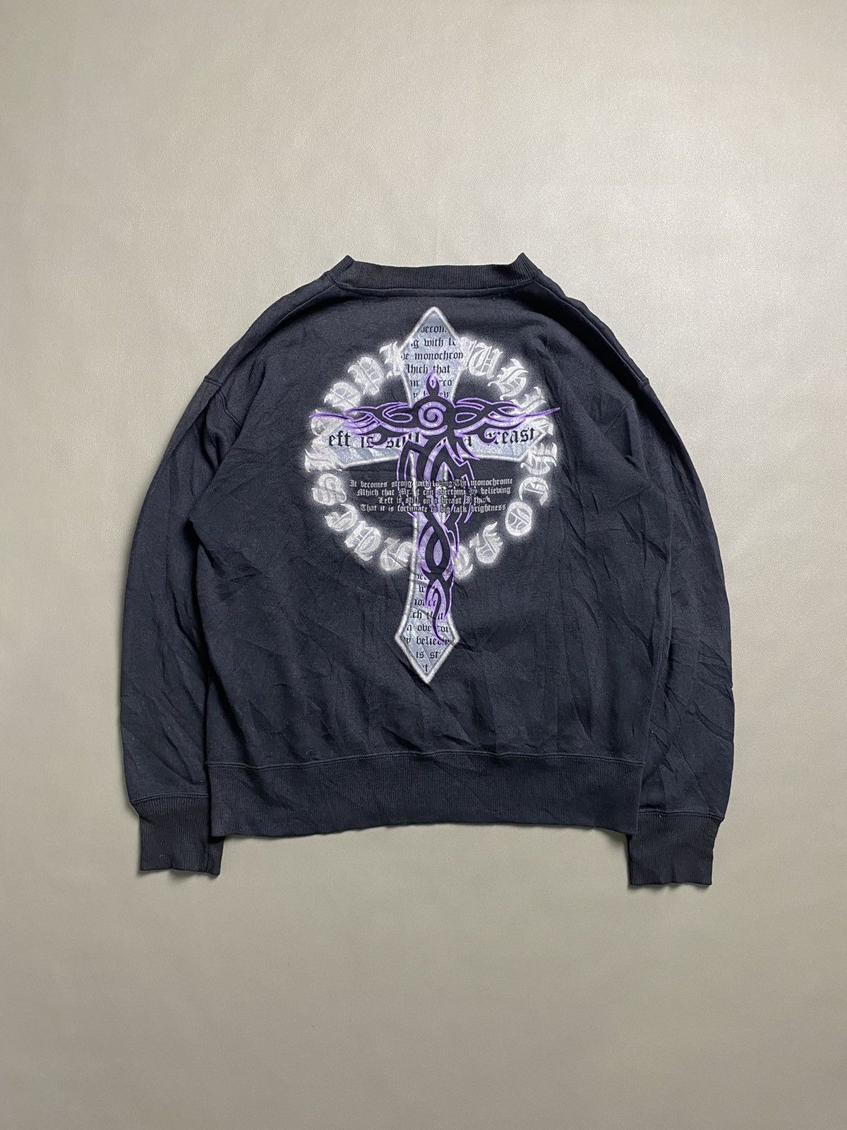 14th Addiction × KMRii × Yasuyuki Ishii Y2K Undefined Poem Goth Sweatshirt Size US M / EU 48-50 / 2 - 1 Thumbnail