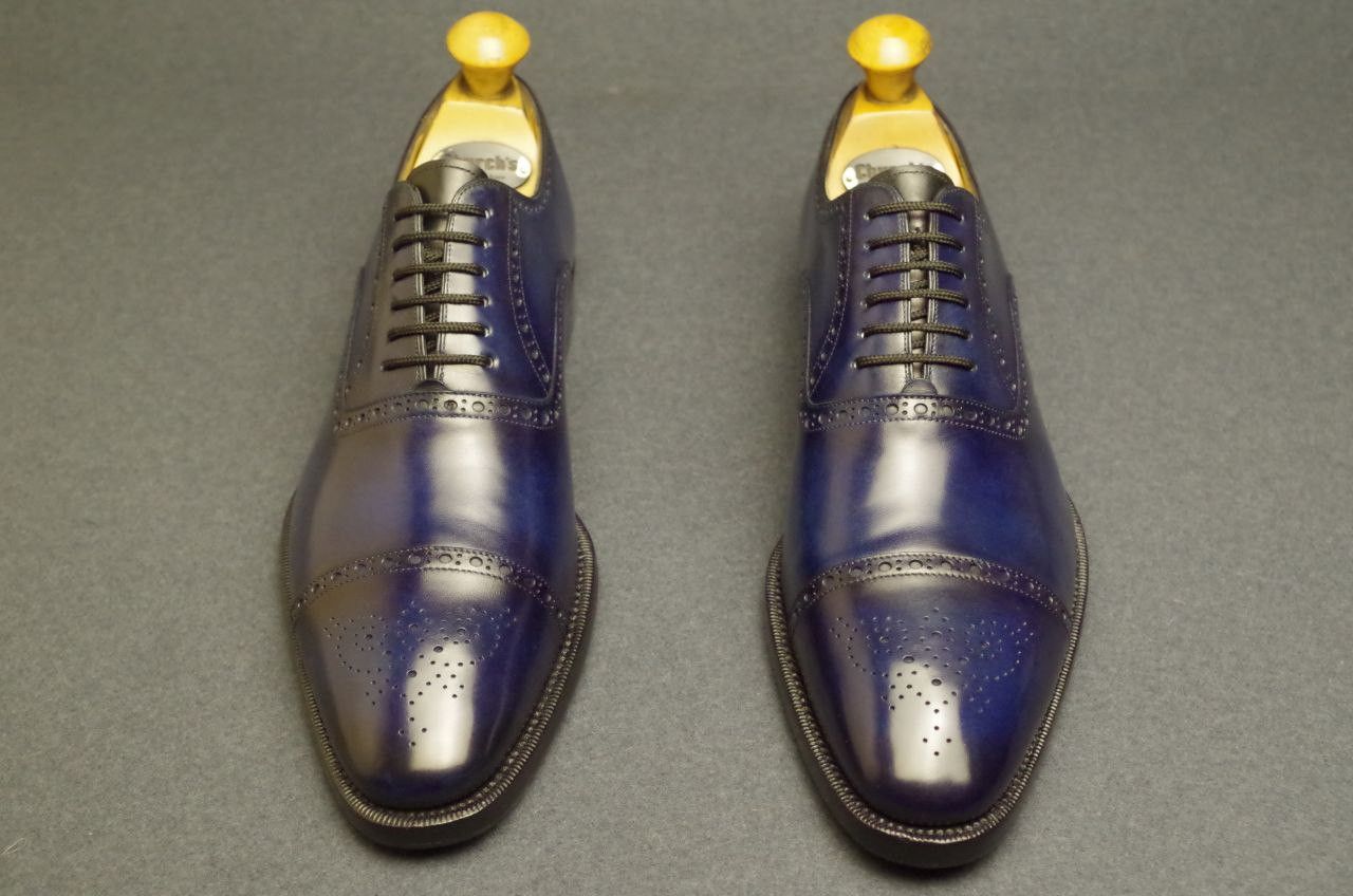 Santoni Santoni Oxfords 9IT 9.5UK For Foot 28-28.2 cm. Size US 10 / EU 43 - 3 Thumbnail