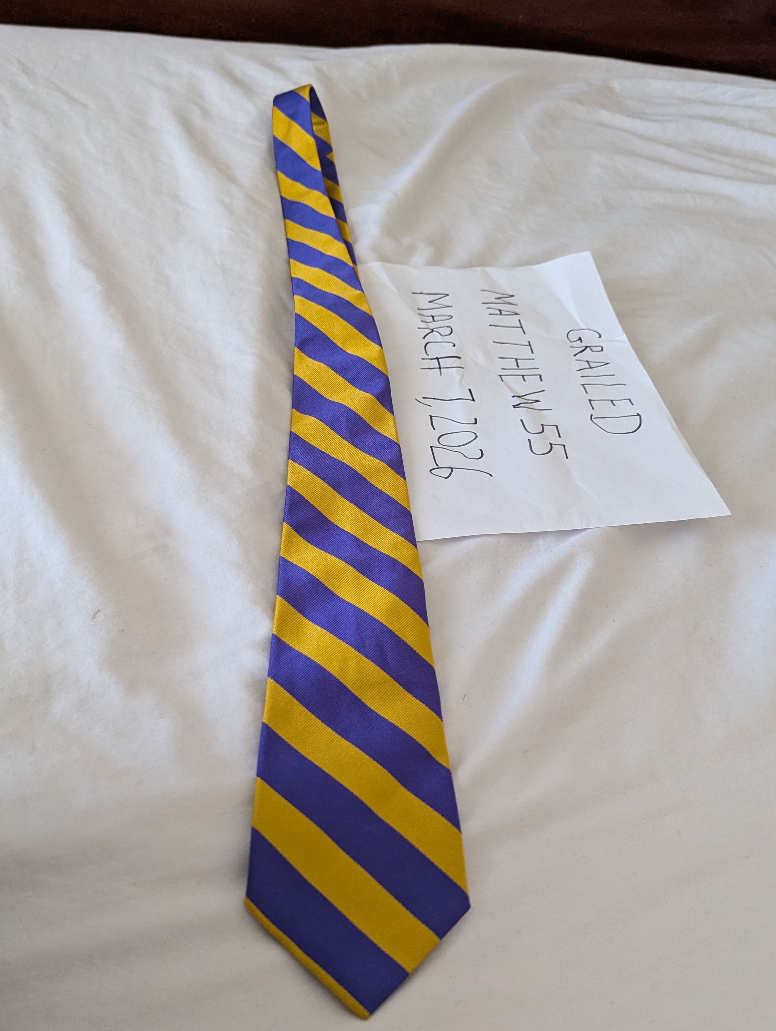 Polo Ralph Lauren Purple and yellow silk tie Size ONE SIZE - 5 Thumbnail
