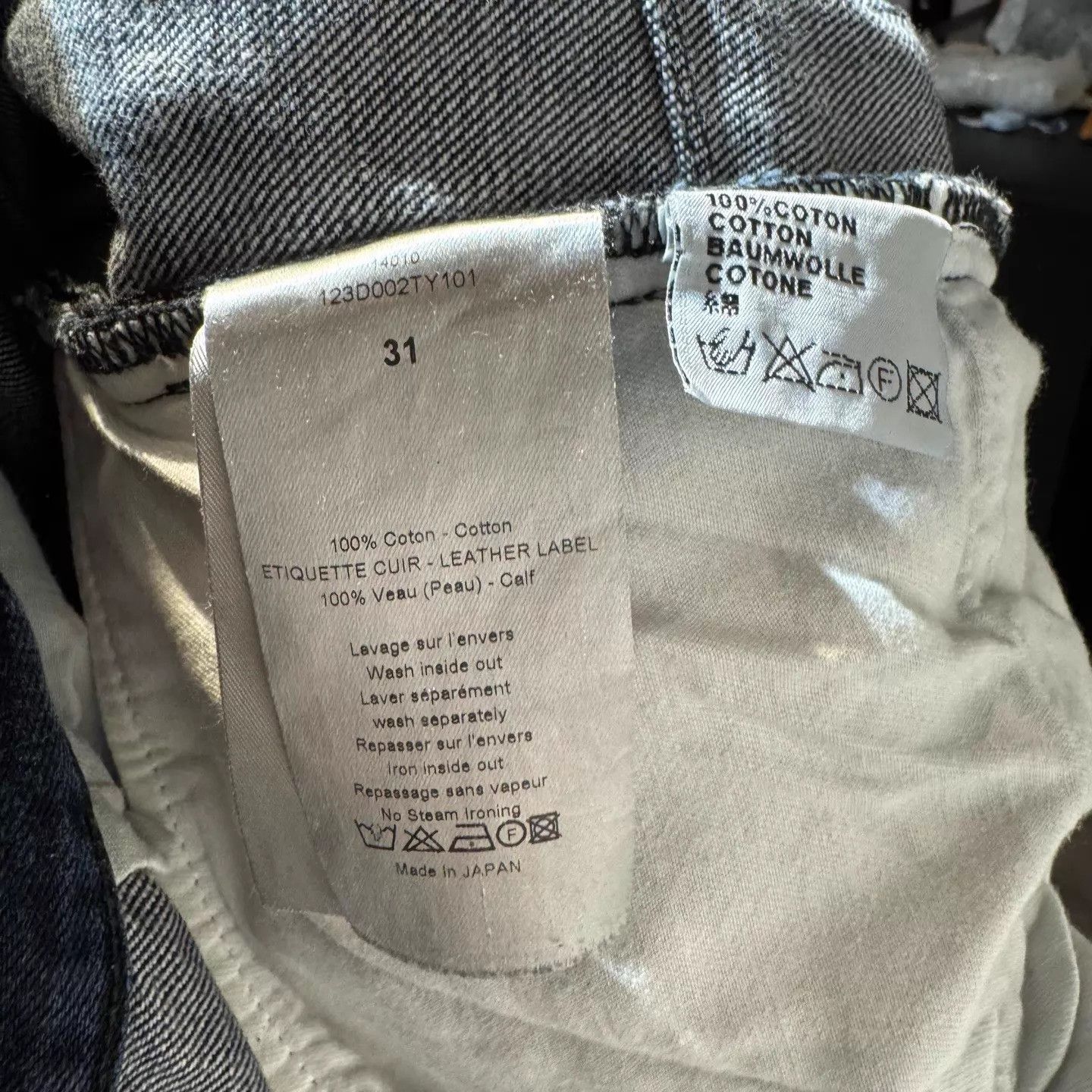 Dior Dior Washed Blue Jeans 31 (Deadstock) Size US 31 - 4 Thumbnail