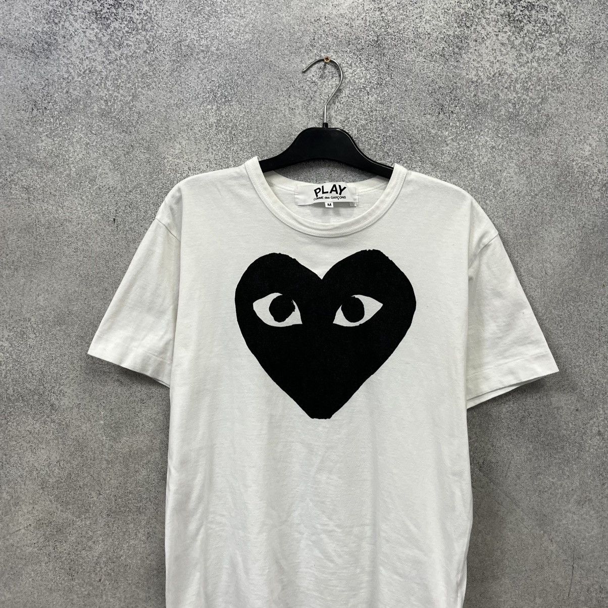Comme des Garcons Comme Des Garcons Play T Shirt Big Heart Logo White Size US M / EU 48-50 / 2 - 3 Thumbnail