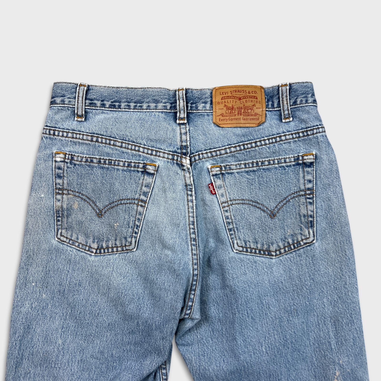 Levi's × Vintage VTG Levi's 528 Jeans 33x32 Metro Fit Distressed 90s Denim Size US 32 / EU 48 - 7 Thumbnail