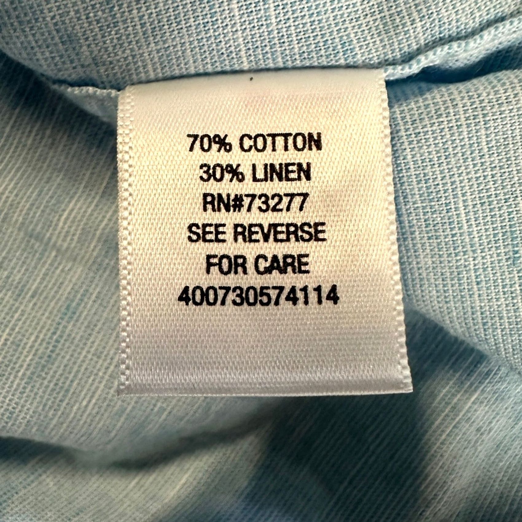 Vintage Sonoma Mens Linen Blend Shirt 2XL Light Blue Button-Down Short Sleeve Pocket NEW Size US XXL / EU 58 / 5 - 5 Thumbnail