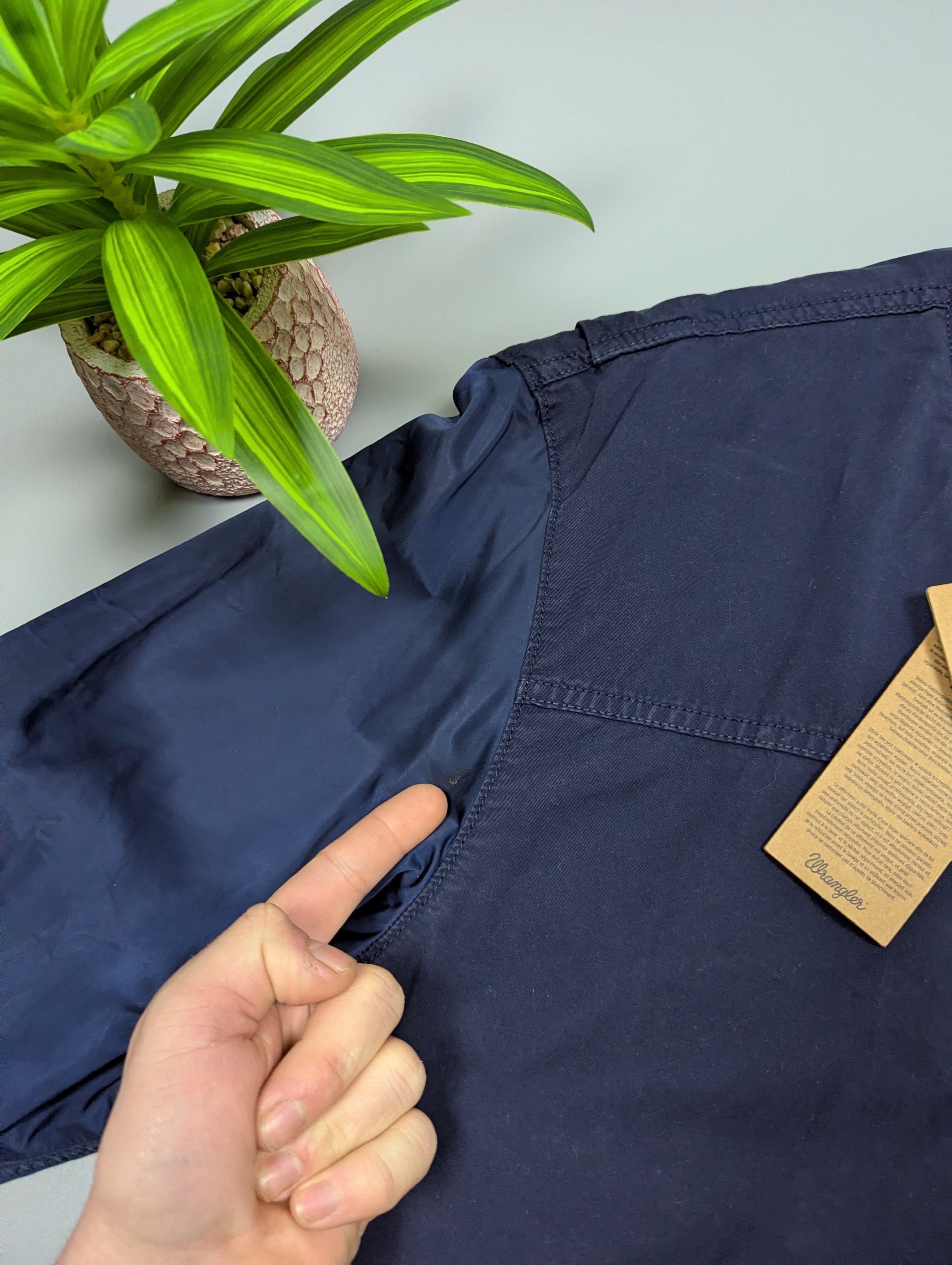 Wrangler Wrangler Vintage Style Navy Bomber Jacket Lightweight Cotton Size US XXL / EU 58 / 5 - 7 Thumbnail