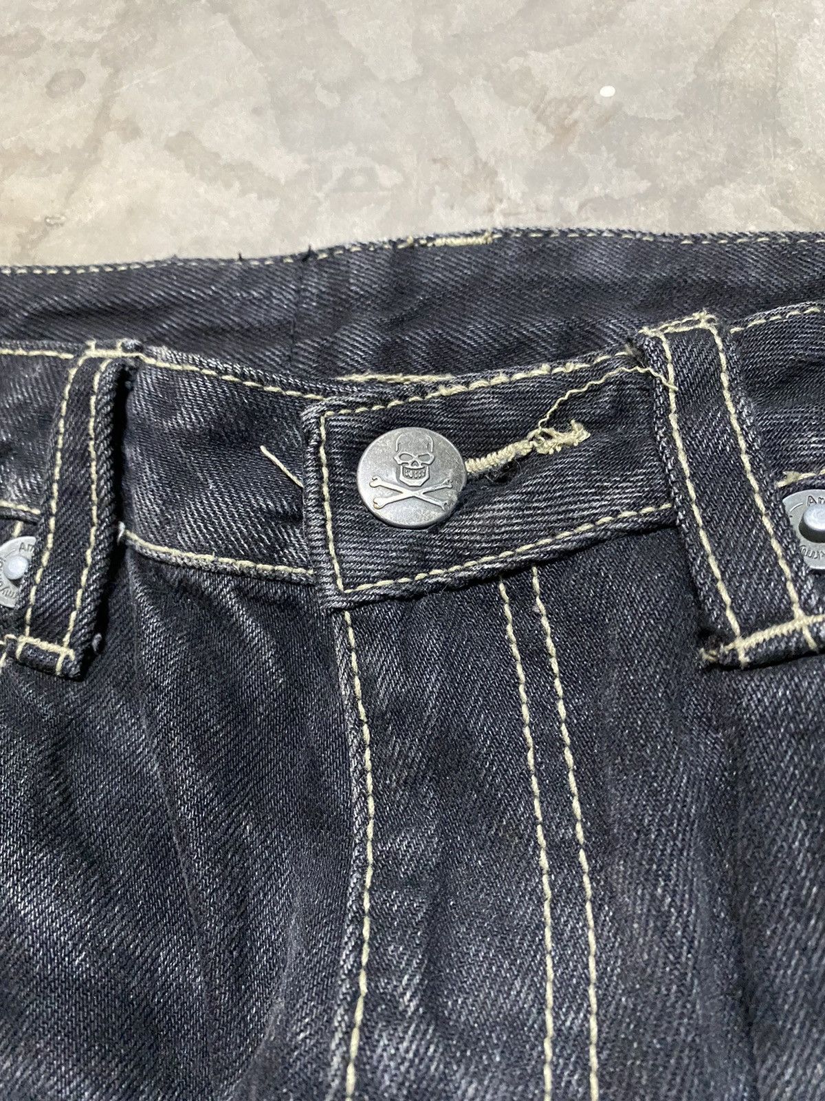 Japanese Brand × Tornado Mart Japan Flare Jeans Skull Punk Army of NO! #3 Size US 32 / EU 48 - 7 Thumbnail