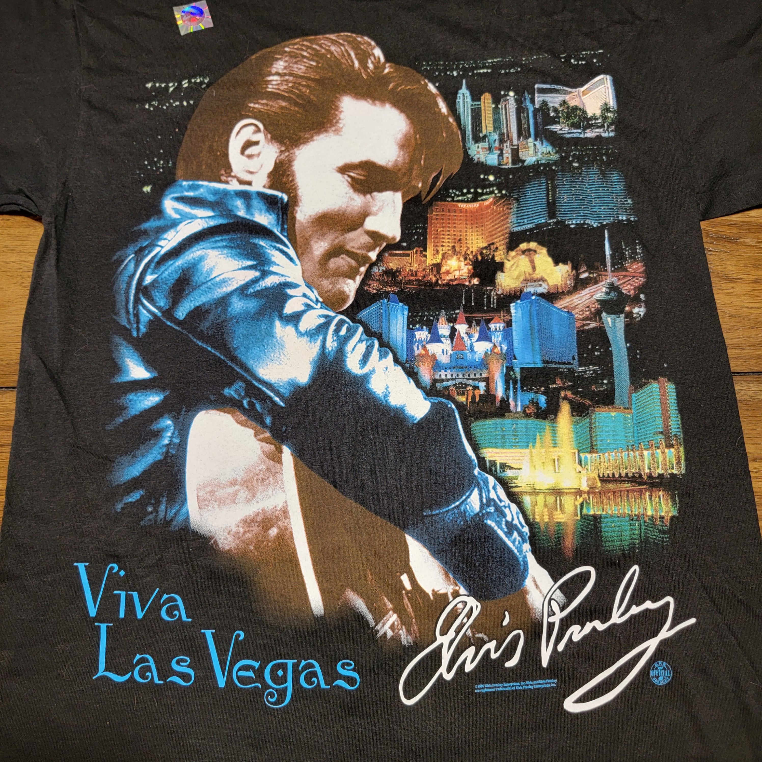 Alstyle Alstyle SS Unisex Tee Elvis "Viva Las Vegas" - Medium NWOT Size US M / EU 48-50 / 2 - 2 Thumbnail