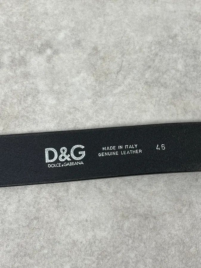 Dolce & Gabbana 2000s Dolce & Gabbana Jesus Buckle Black Leather Belt Size ONE SIZE - 6 Thumbnail