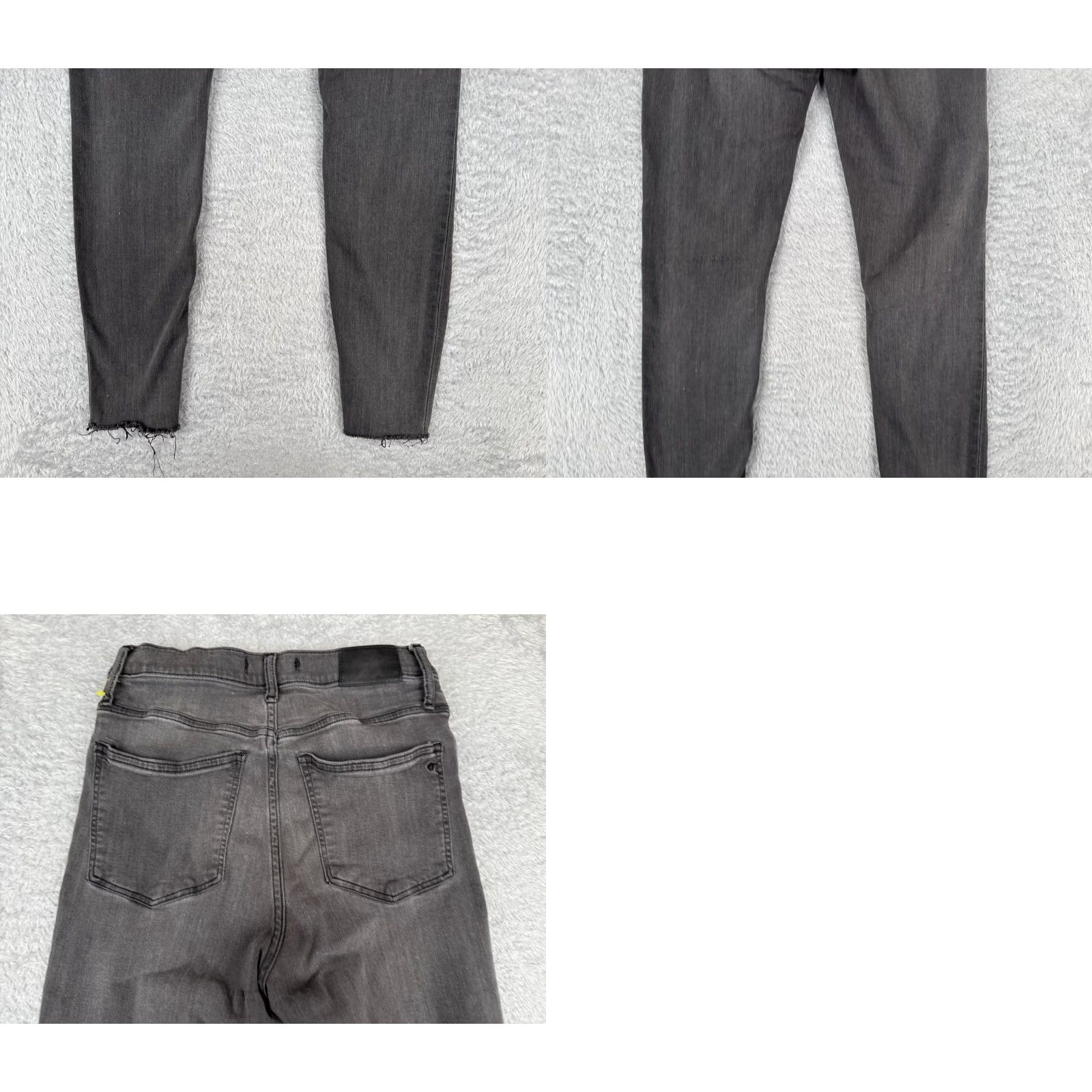 Madewell Madewell Jeans Women Black 26x27 10" High Rise Skinny Denim Cotton Blend 26 27 Size 26" / US 2 / IT 38 - 10 Thumbnail