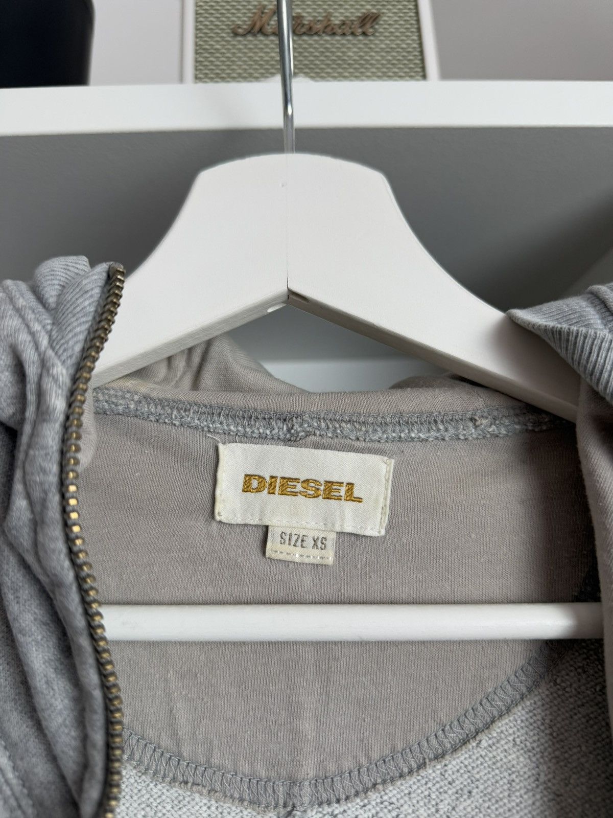 Diesel Vintage y2k Diesel asymmetrical zip zip hoodie XS avantgarde Size US XS / EU 42 / 0 - 7 Thumbnail