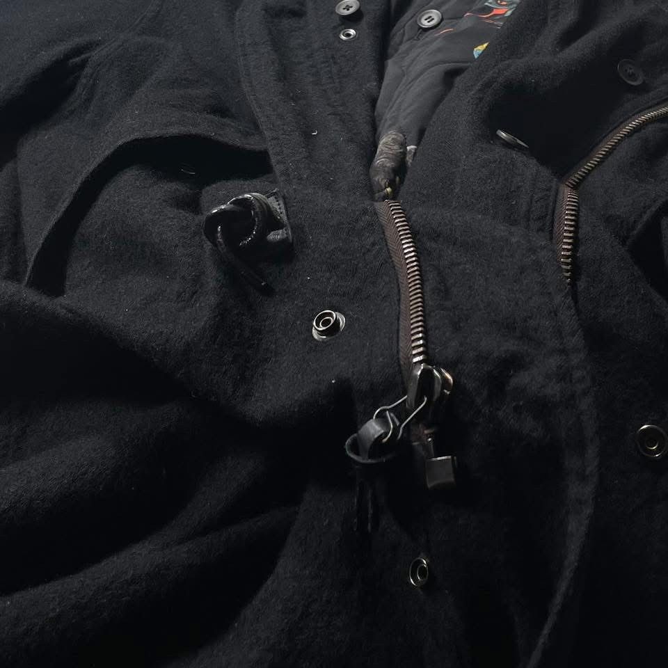 Other × Yohji Yamamoto VERY RARE🔥 YOHJI YAMAMOTO 03AW DOUBLE-SIDED WOOL COAT Size US L / EU 52-54 / 3 - 23 Thumbnail
