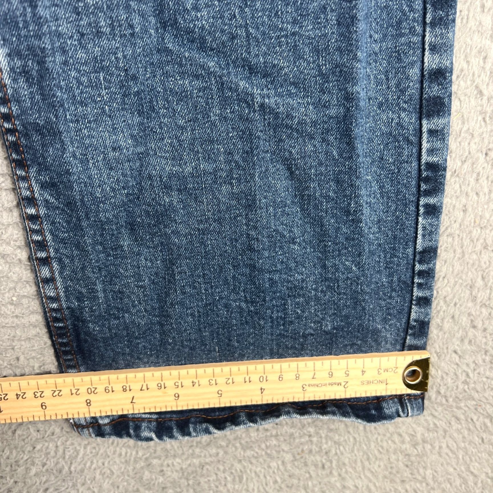 Harley Davidson VINTAGE Harley Davidson Jeans Womens Bootcut 10 Denim Blue 90s Motorcycle Embroidered Reworked Size 32" / US 10 / IT 46 - 2 Thumbnail