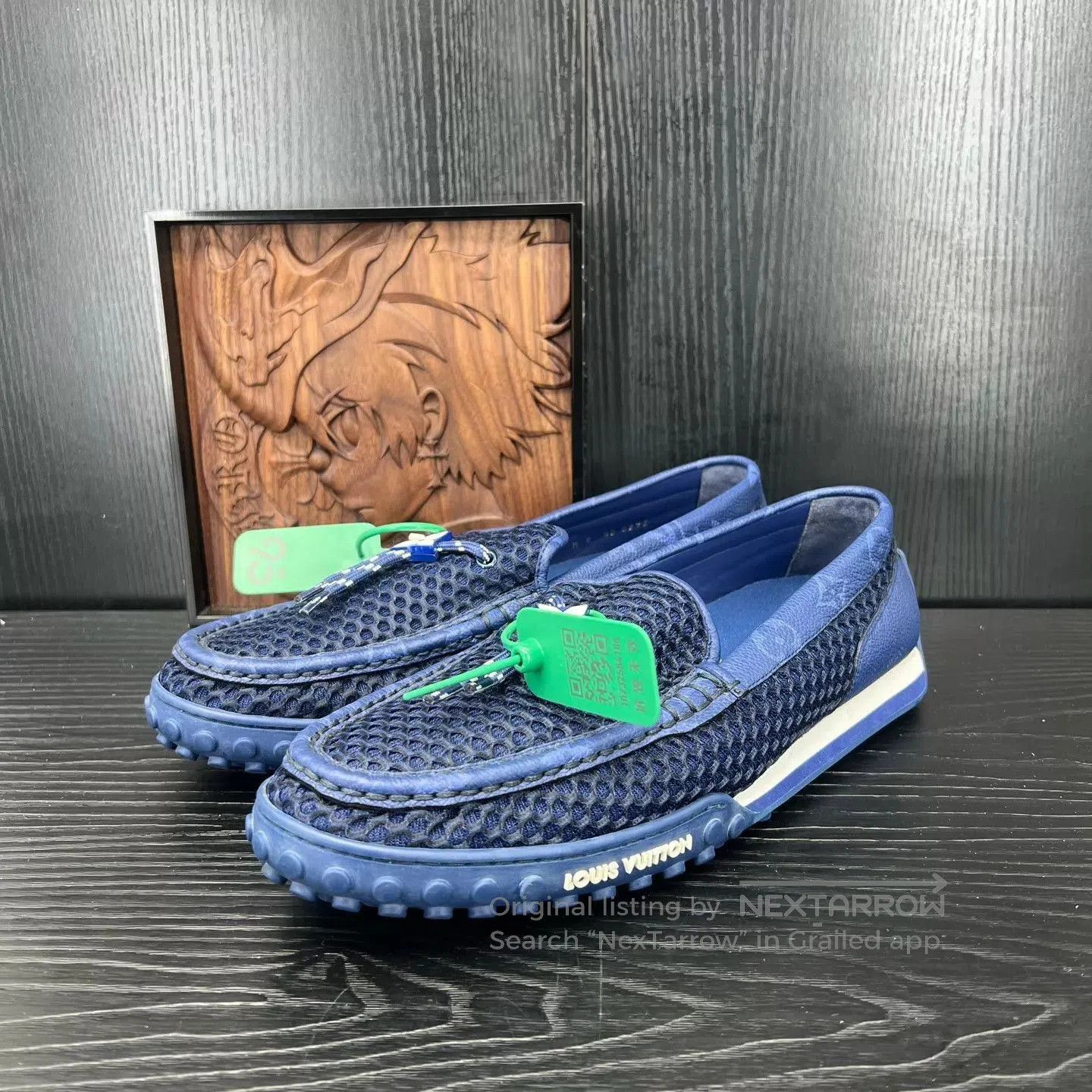 Louis Vuitton Blue Mesh Slip. Size US 10 / EU 43 - 1 Thumbnail