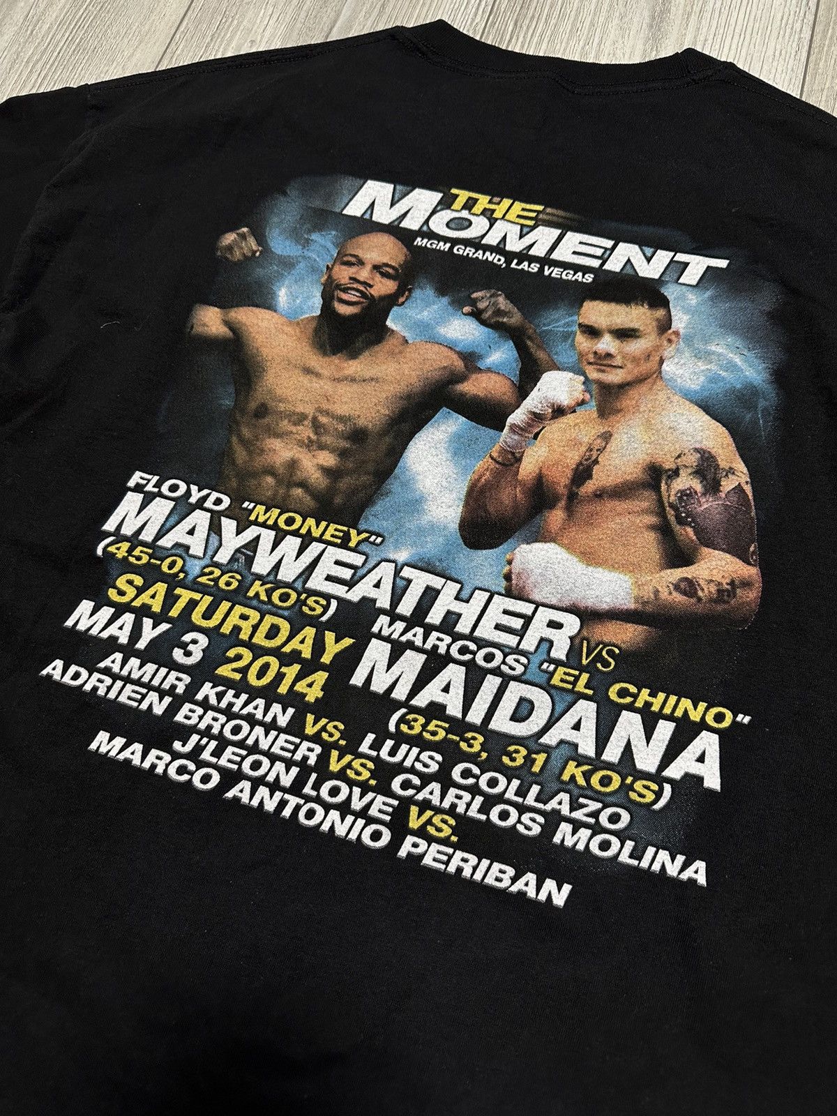 Vintage Floyd Mayweather vs. Marcos Maidana Boxing Promo T-Shirt Size US XL / EU 56 / 4 - 5 Thumbnail
