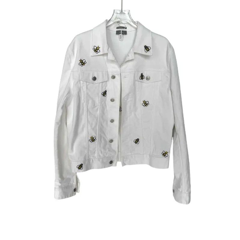 Dior Dior White Cotton Women's Jacket 0089 Size XXL / US 16-18 / IT 52-54 - 1 Thumbnail