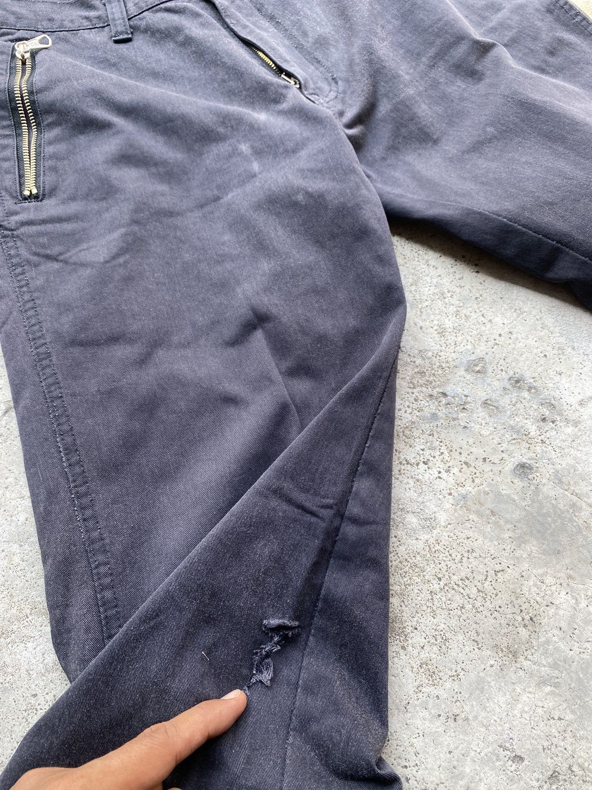 Japanese Brand Open Leg Multi Zipper Flare Pants (7 riri zipp) Size US 30 / EU 46 - 20 Thumbnail