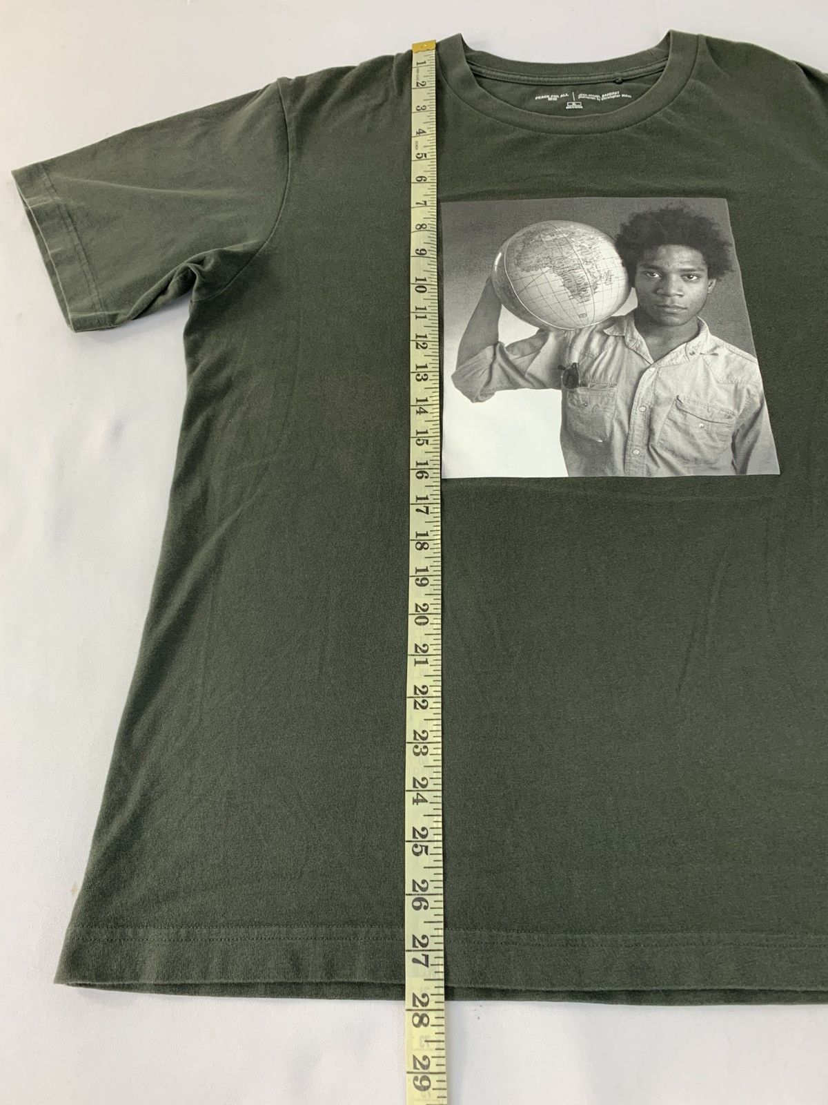 Jean-Michel Basquiat Art Jean Michel Basquiat Peace For All Christopher Makos Tee Size US L / EU 52-54 / 3 - 9 Thumbnail