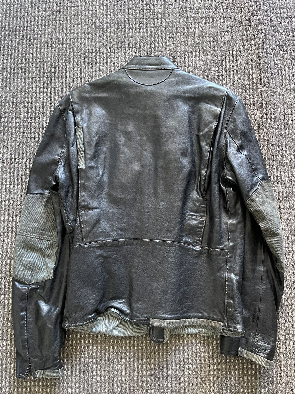 Hollywood Trading Company Leather Biker Jacket Size US M / EU 48-50 / 2 - 2 Thumbnail
