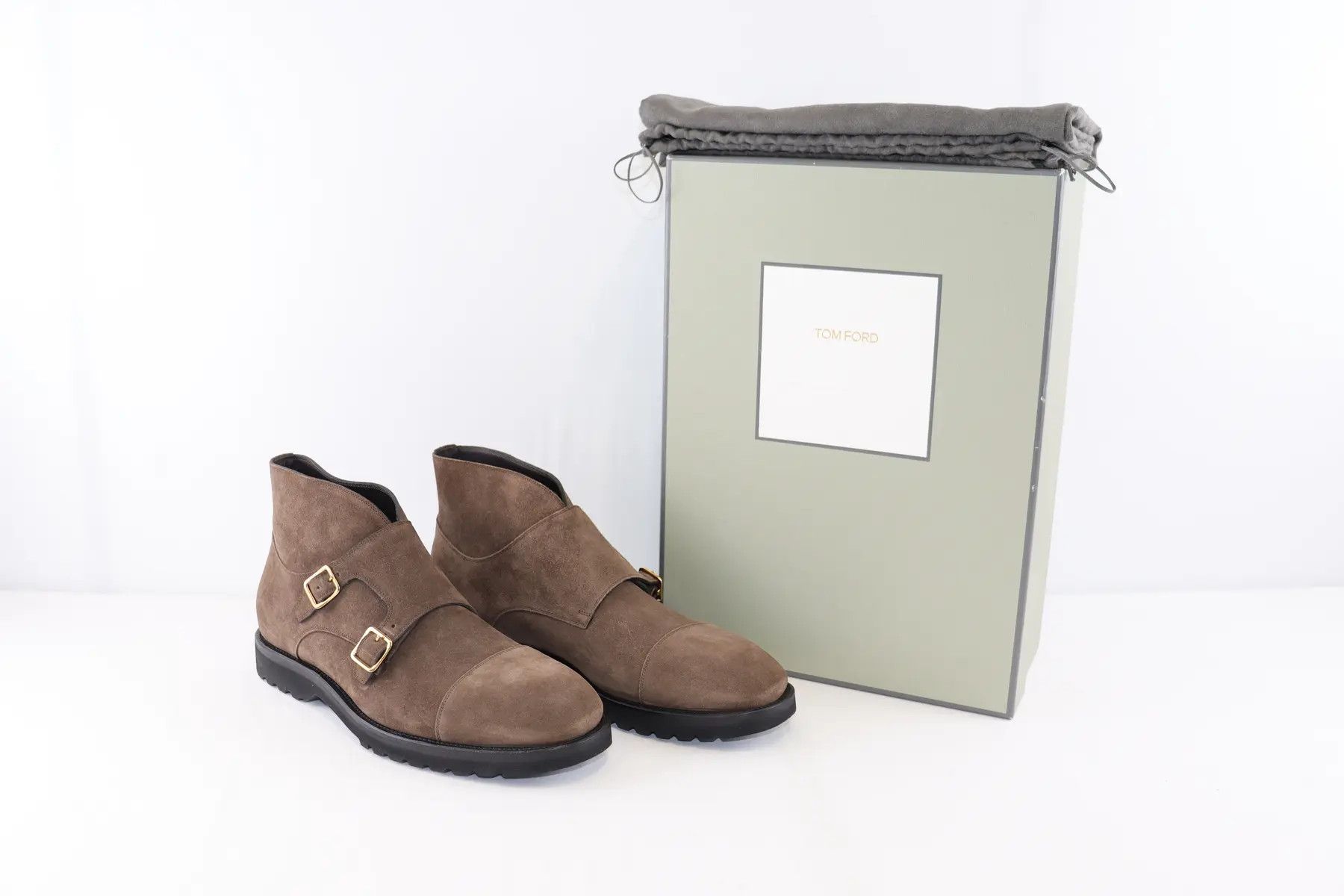 Tom Ford o1rshd1 Informal Monk Strap Boots in Brown Size US 10 / EU 43 - 8 Thumbnail