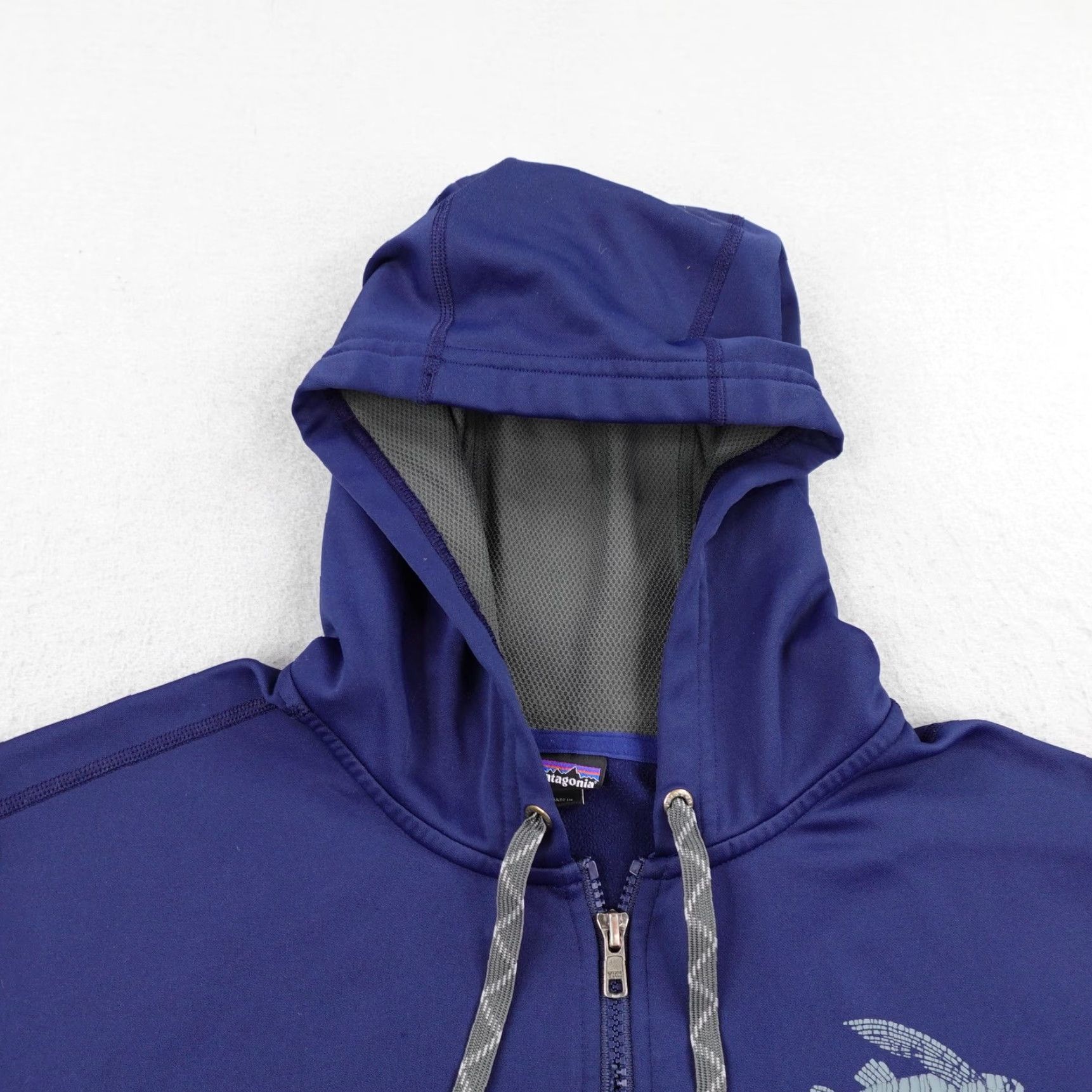 Patagonia Patagonia Hoodie Men Medium Blue Flying Fish PolyCycle Full Zip Hoody Sweatshirt Size US M / EU 48-50 / 2 - 2 Thumbnail