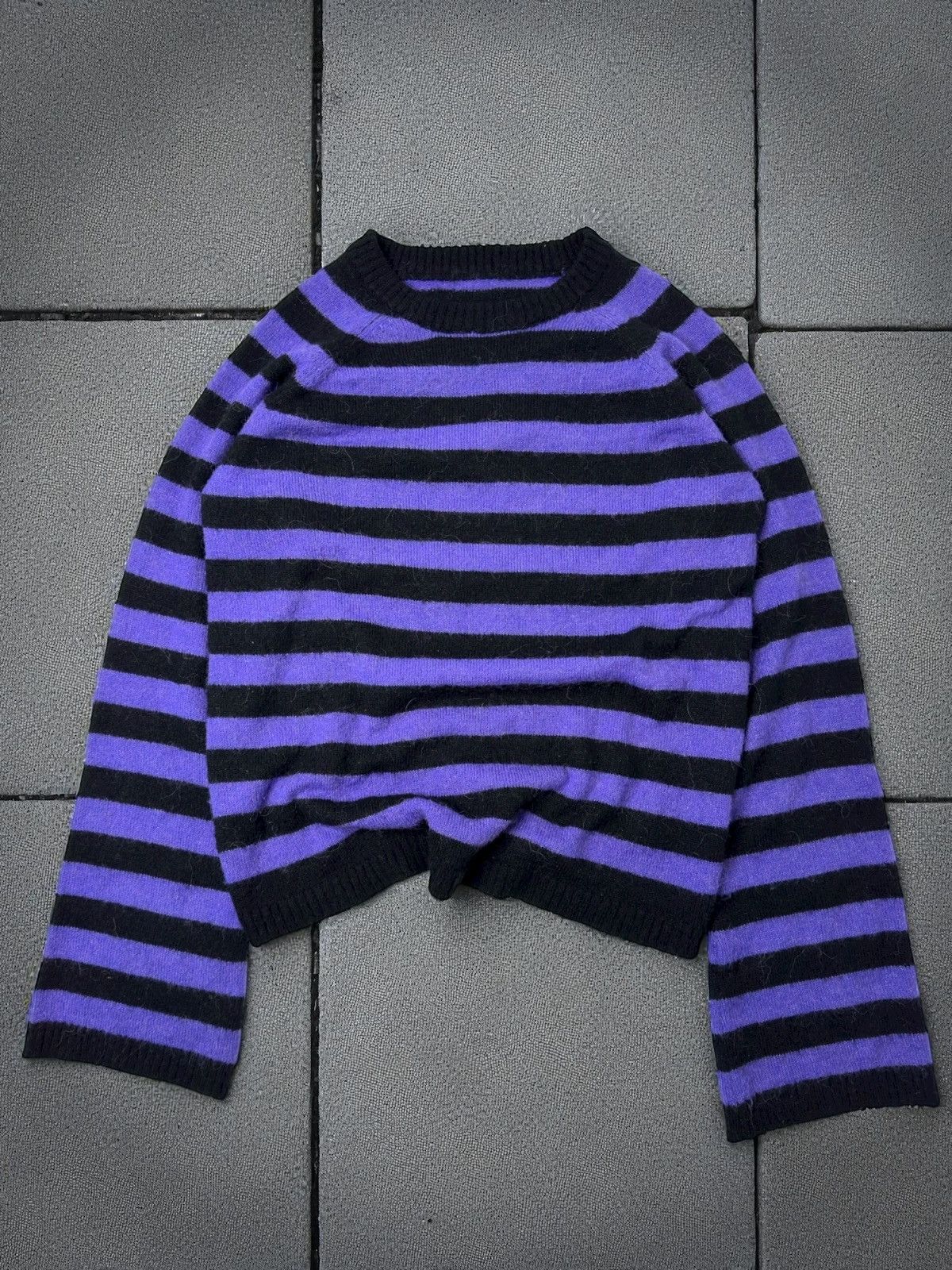 Seditionaries Vintage avant garde purple striped knit sweater marni swag Size US S / EU 44-46 / 1 - 1 Thumbnail