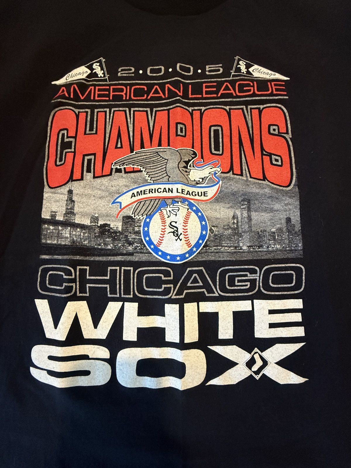 Fruit Of The Loom Y2K Chicago White Sox AL Champions Shirt Size US L / EU 52-54 / 3 - 2 Thumbnail
