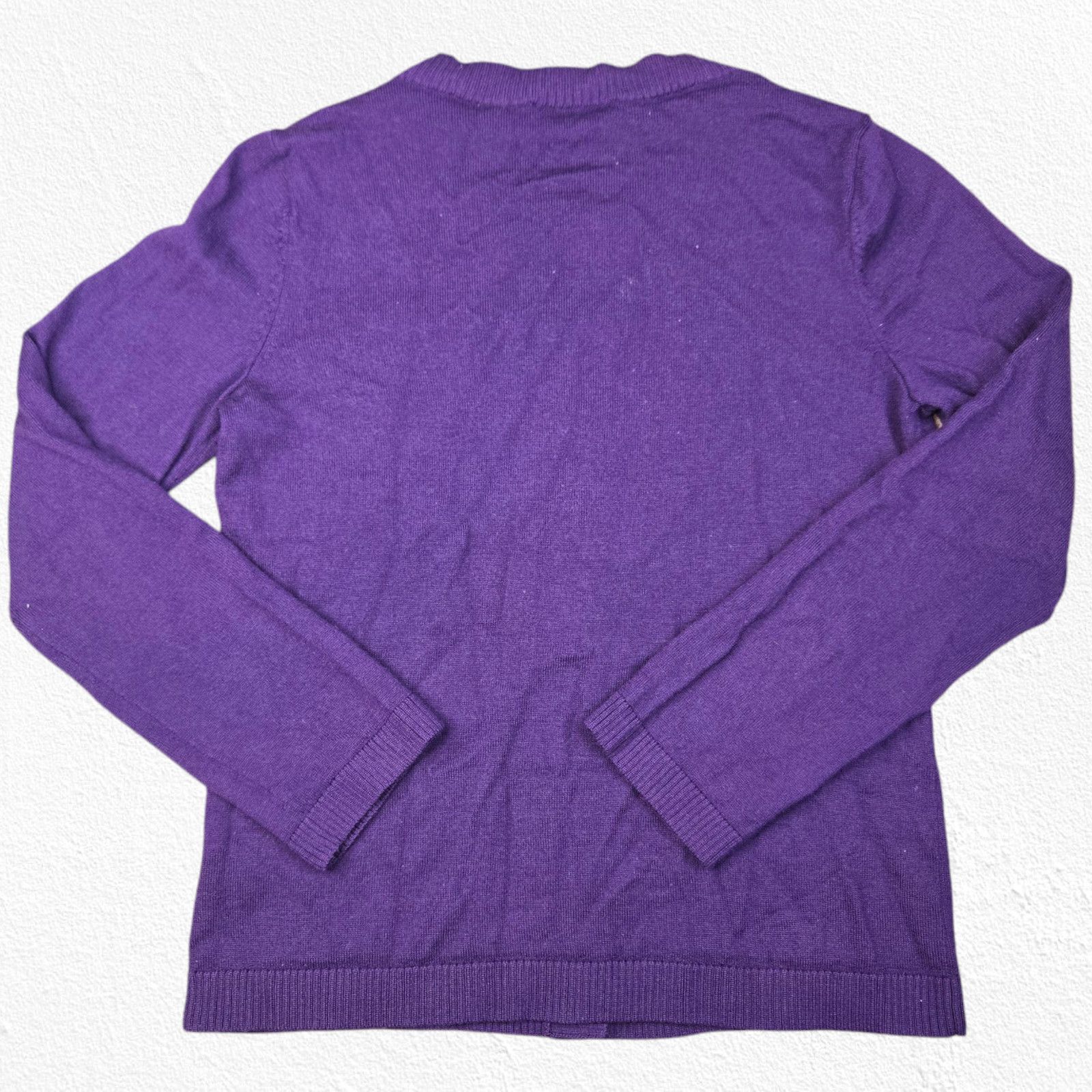 Pendleton Y2K Pendleton Purple Merino Wool Cardigan Size Medium Size M / US 6-8 / IT 42-44 - 9 Thumbnail