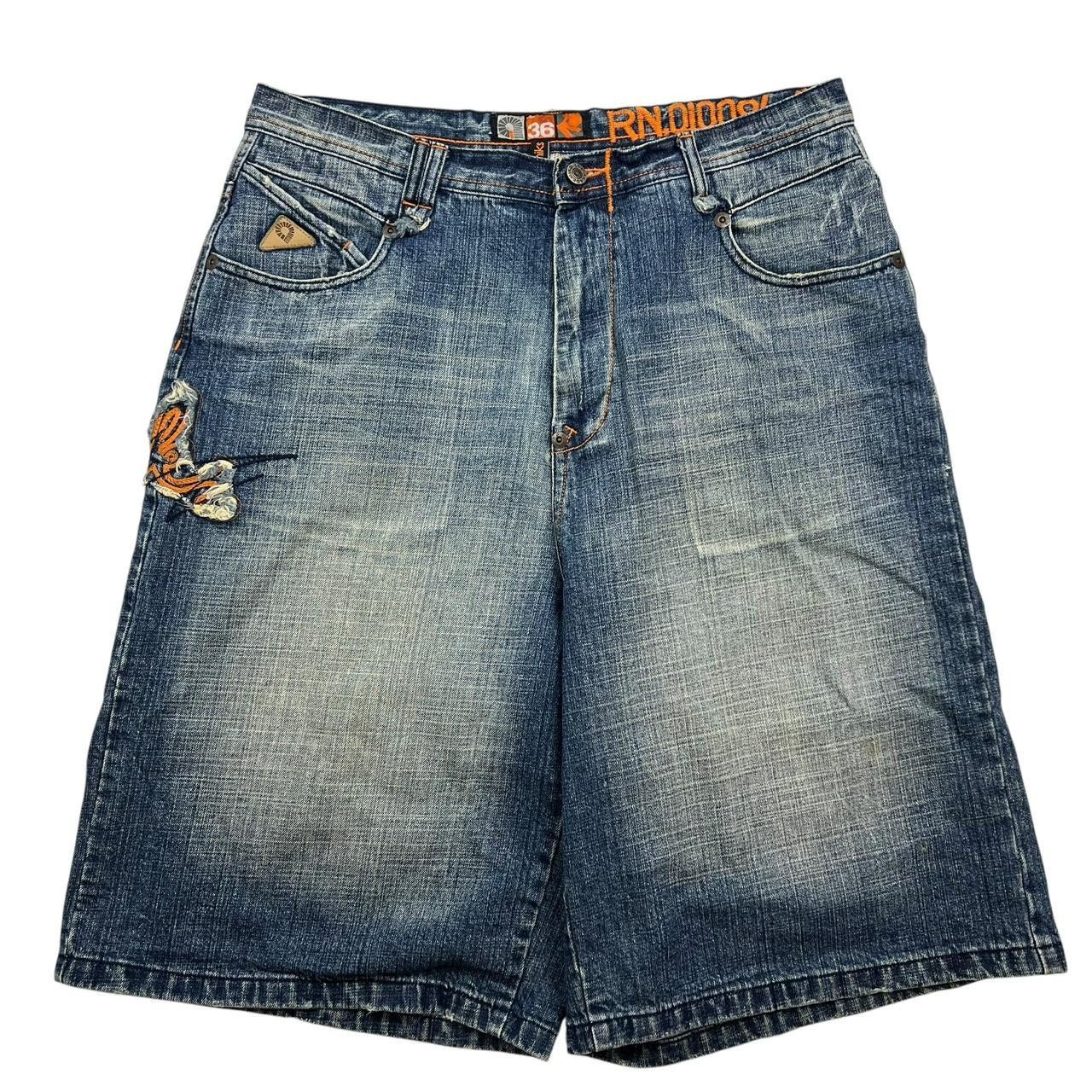 Akademiks Vintage Baggy Akademiks Denim Shorts / Jorts - Waist: 36” Size US 36 / EU 52 - 2 Thumbnail