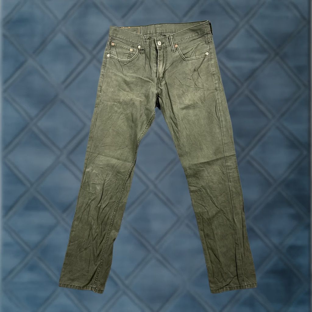 Levi's VINTAGE Levi's 511 Jeans Slim Straight Leg 32x32 Olive Green 32 Regular Mens Shoes? Size US 32 / EU 48 - 1 Thumbnail