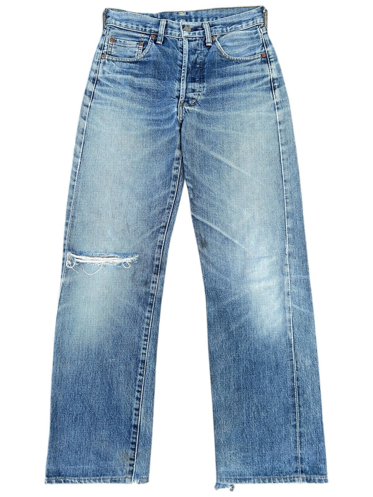 Kapital Thrashed Vintage Levis Big E Selvedge Denim Jeans Size US 29 - 1 Thumbnail