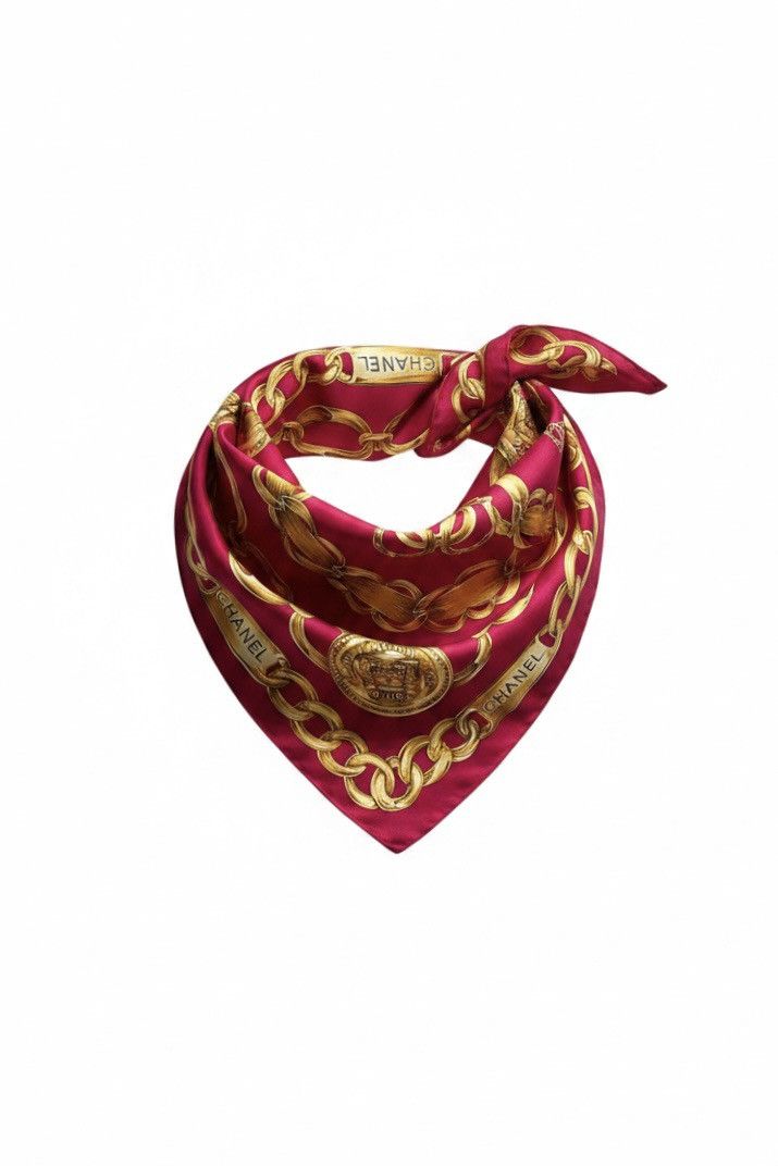 Chanel Vintage Chanel Silk Scarf Size ONE SIZE - 1 Thumbnail