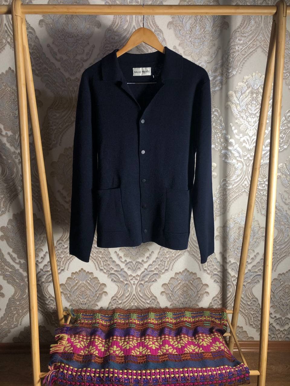 SALLE PRIVEE × Vintage VERY RARE SALLE PRIVEE CARDIGAN SWEATER DESIGNER LUXURY HYPE Size US L / EU 52-54 / 3 - 1 Thumbnail
