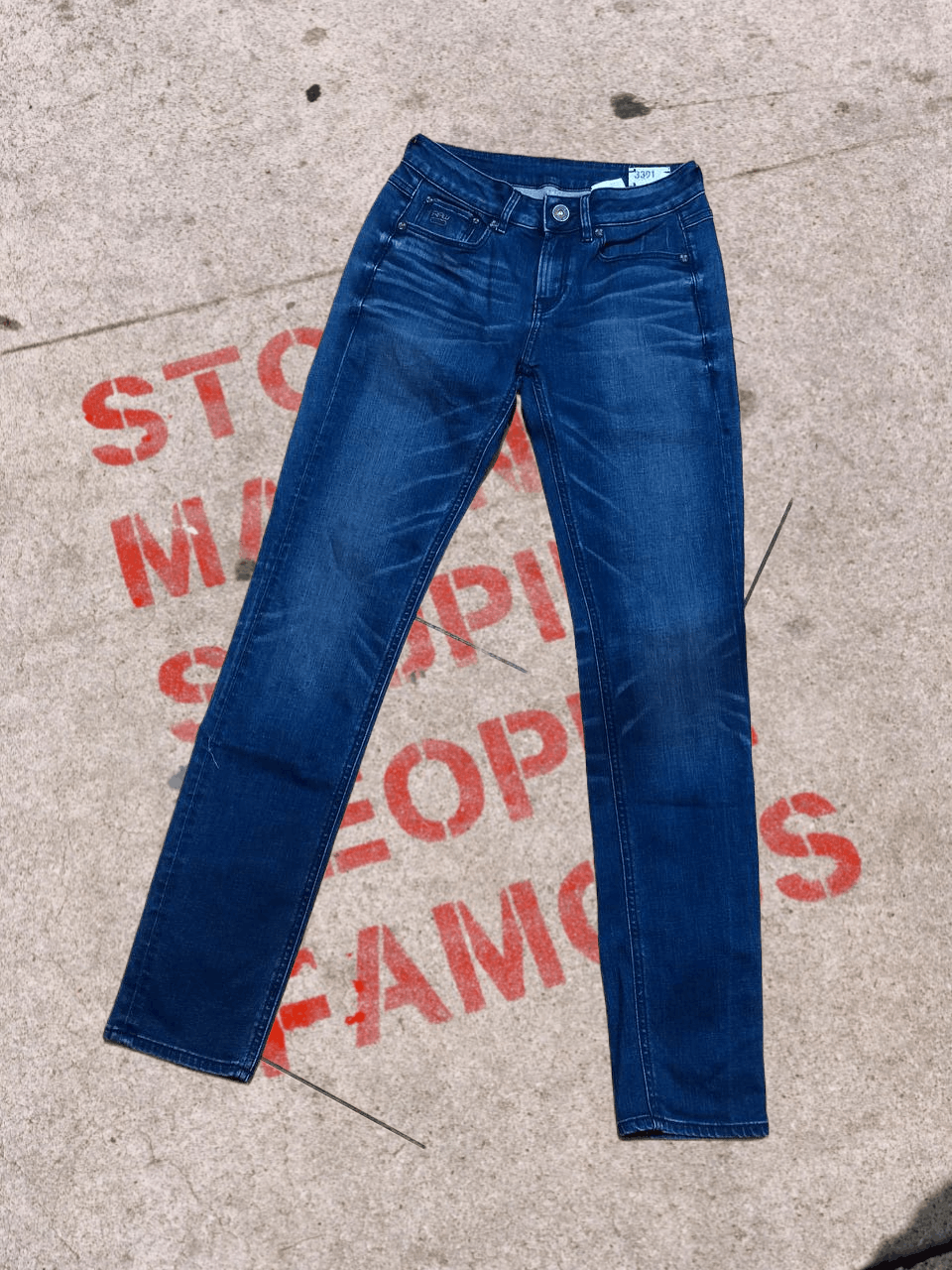 G-Star G-Star Raw Denim Y2K vintage baggy faded Jeans Size US 27 - 1 Thumbnail