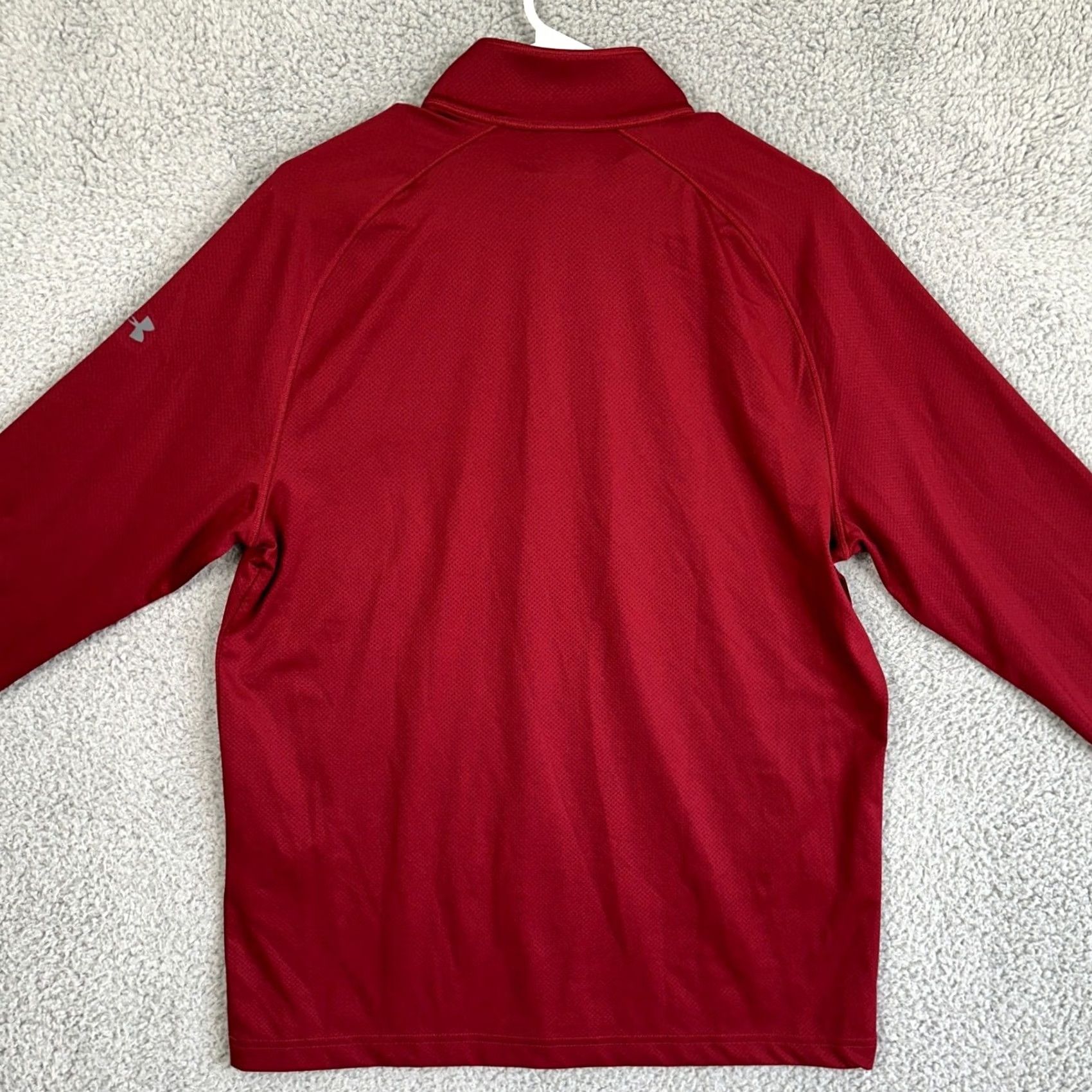 Under Armour Under Armour Sweatshirt Pullover Mens Medium Maroon 1/4 Zip Logo Breathable Outdoor Microfiber 92% Polyester 8% Spandex Size US M / EU 48-50 / 2 - 3 Thumbnail