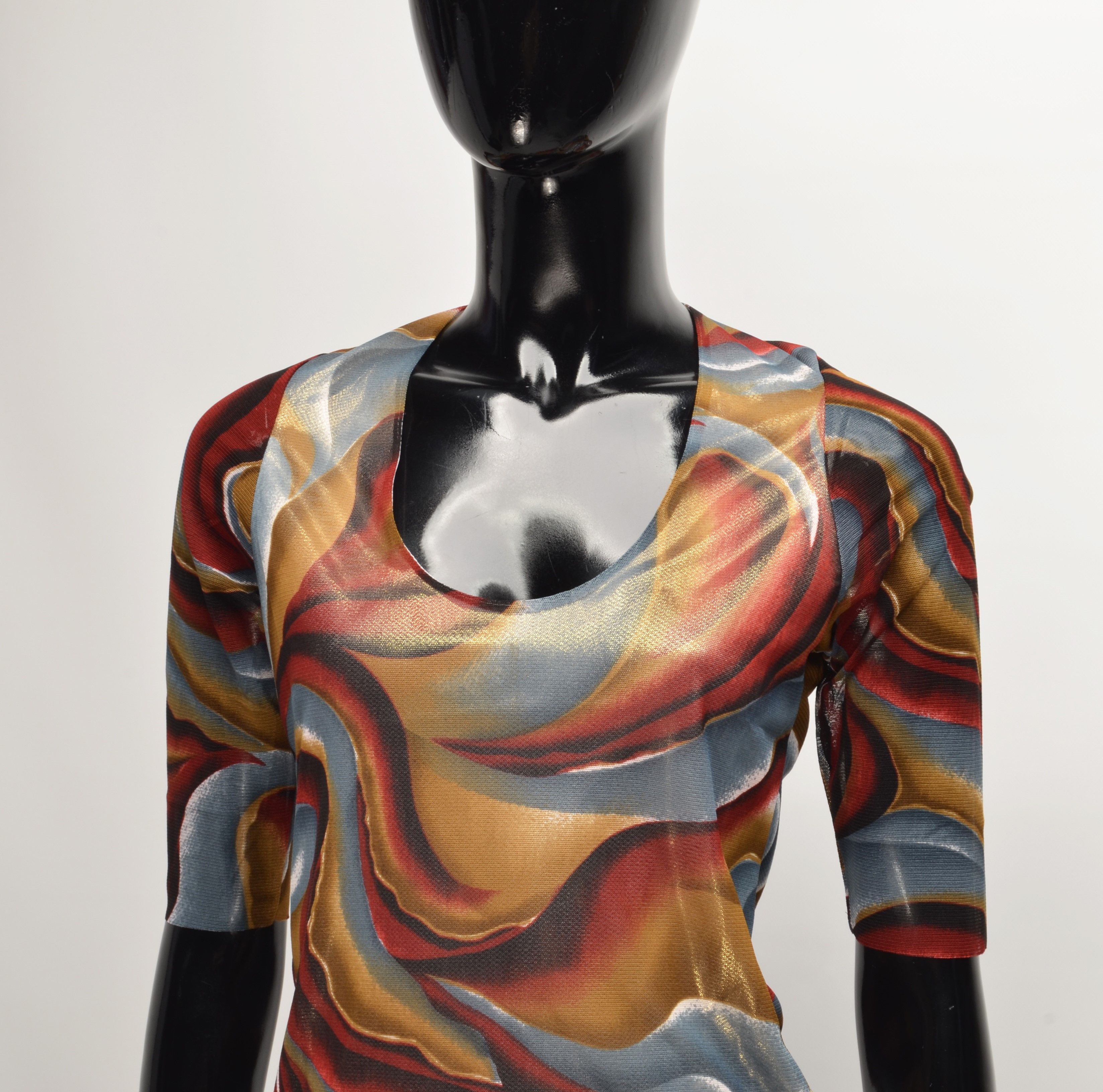Vintage Vintage Maxi New York Shiny Fairy 3/4 Sleeve Top Size S / US 4 / IT 40 - 2 Thumbnail