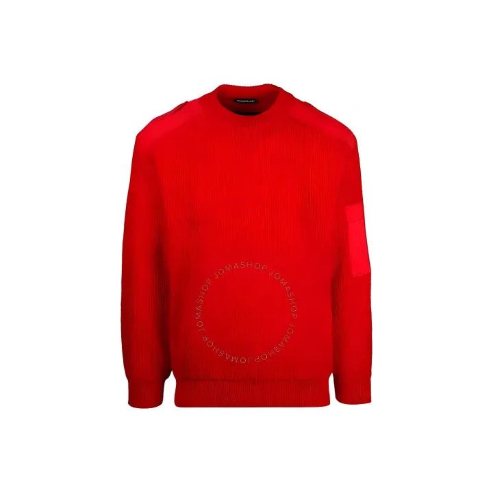 Balenciaga Balenciaga FW21 Red Logo Print Sweater Size US S / EU 44-46 / 1 - 1 Thumbnail