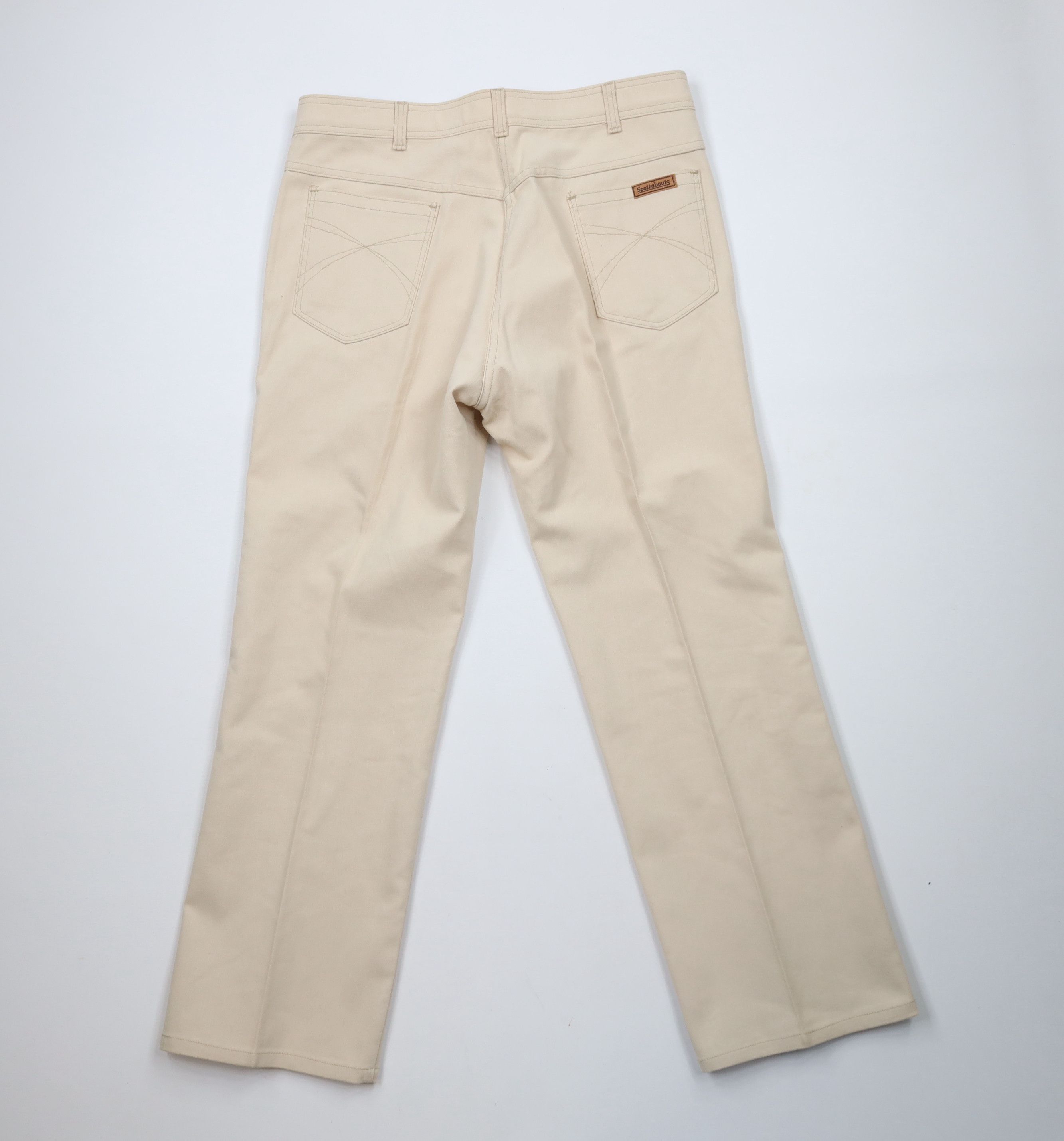 Vintage Vintage 70s Streetwear Wide Leg Bell Bottoms Jeans Beige USA Size US 36 / EU 52 - 9 Thumbnail