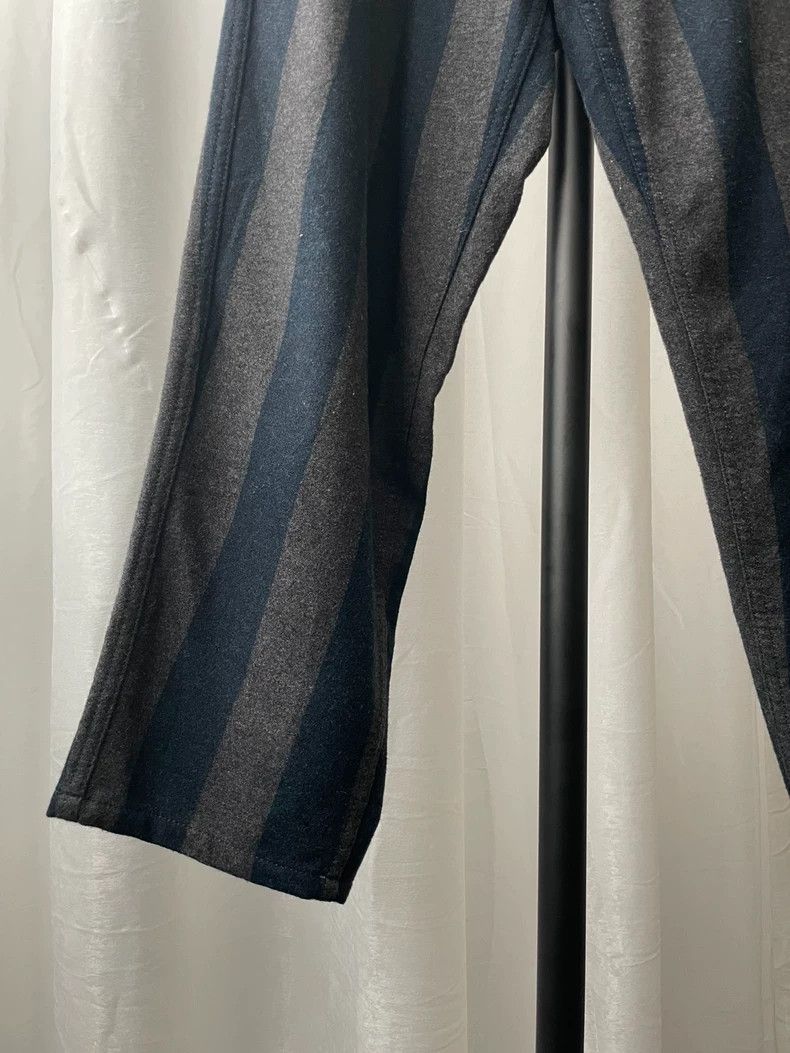 Comme des Garcons Comme des Garçons size l Wool blue-brown dark stripe slouc Size US 30 / EU 46 - 4 Thumbnail