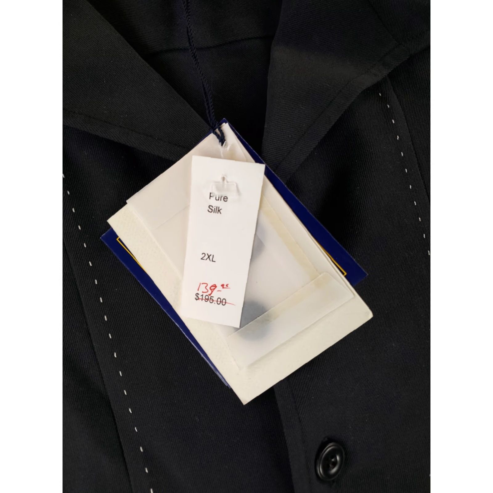 Nat Nast VINTAGE Nat Nast Shirt Button-Up 100% Silk Limited Edition All In 142 Black Mens 2XB NWT Size US XXL / EU 58 / 5 - 5 Thumbnail