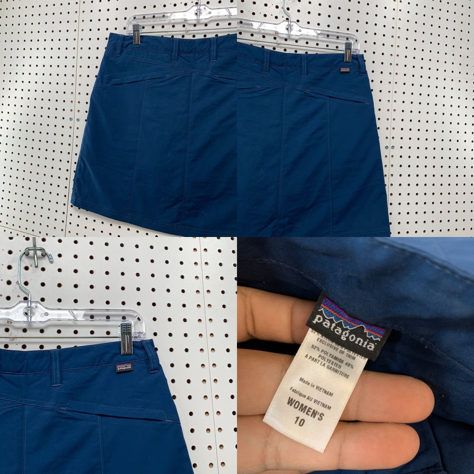 Patagonia Patagonia Skirt Womens Size 10 Blue Pockets Outdoor Hiking Mini 32x19 Adults Womens Size 32" / US 10 / IT 46 - 8 Thumbnail