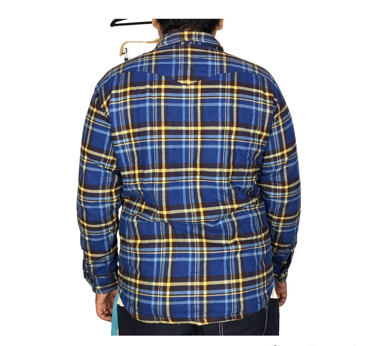 Flannel Japanese Brand Wool Padded Jacket Sherpa Inner Button Down Size US L / EU 52-54 / 3 - 13 Thumbnail