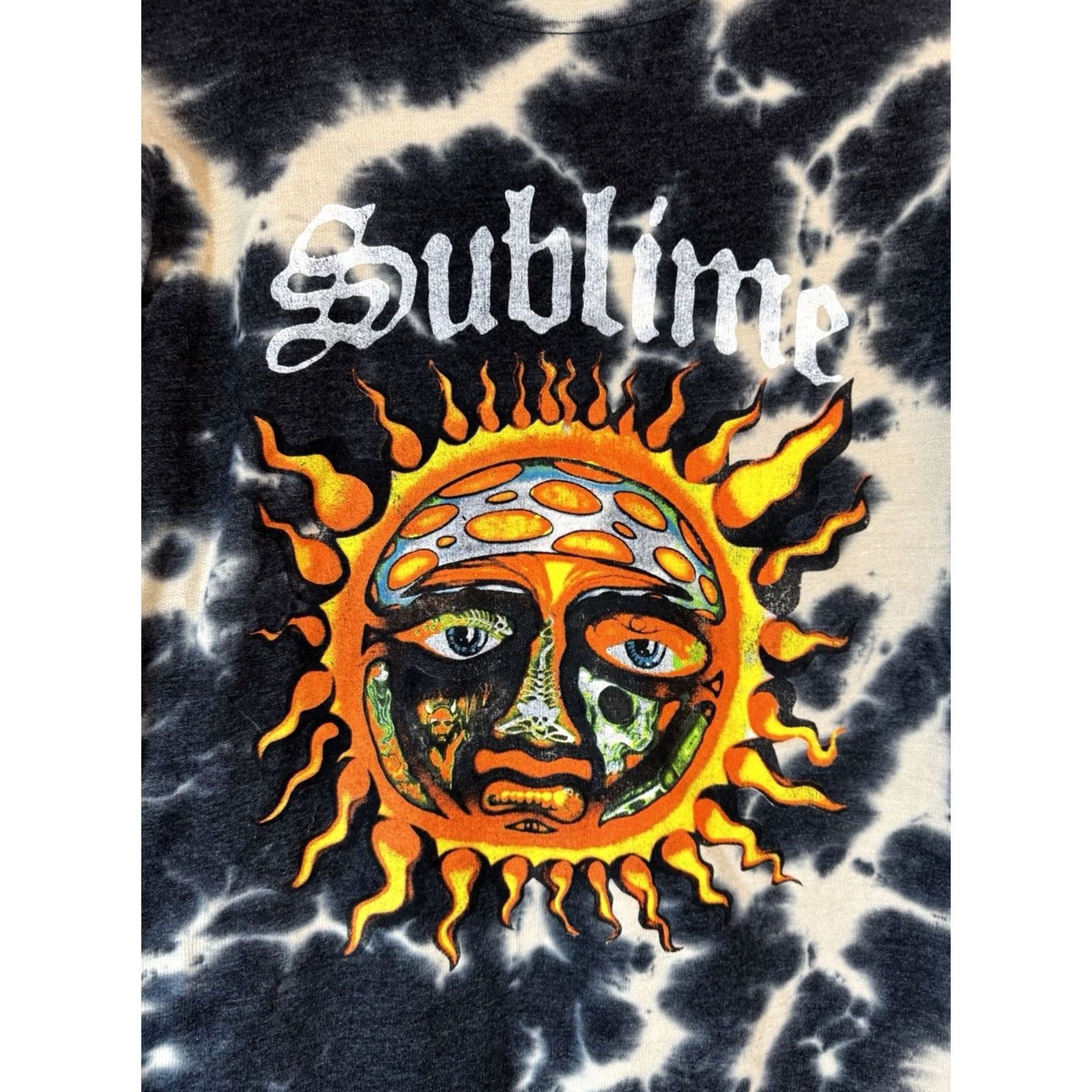 Vintage VINTAGE Sublime Sweatshirt Men’s M Black Cream Tie Dye Band Graphic Pullover Grunge 90s Mens Size US M / EU 48-50 / 2 - 2 Thumbnail