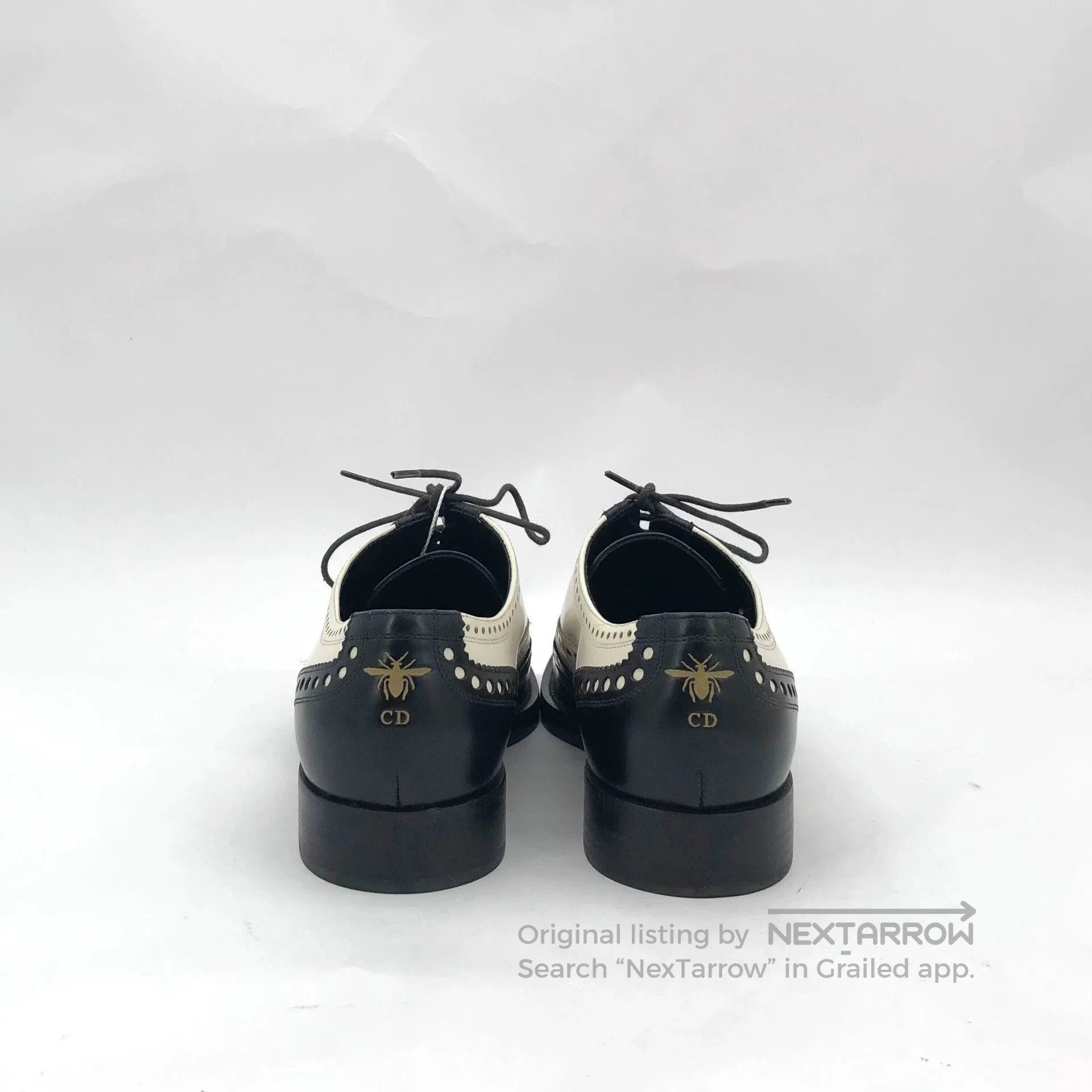 Dior Dior Black White Baroque Leather Loafers. Size US 5.5 / EU 38 - 4 Thumbnail