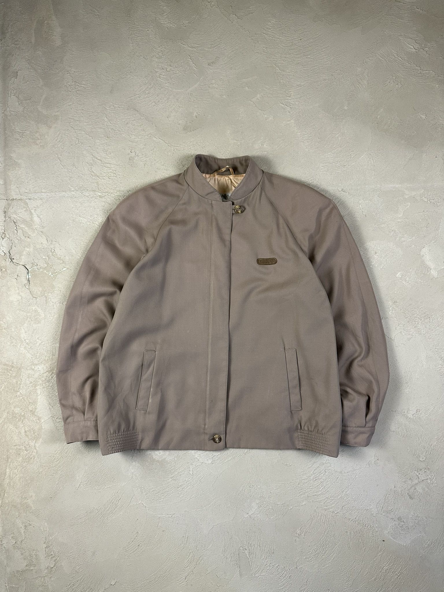 80s Aquascutum Viscosce Bomber Boxy Jacket