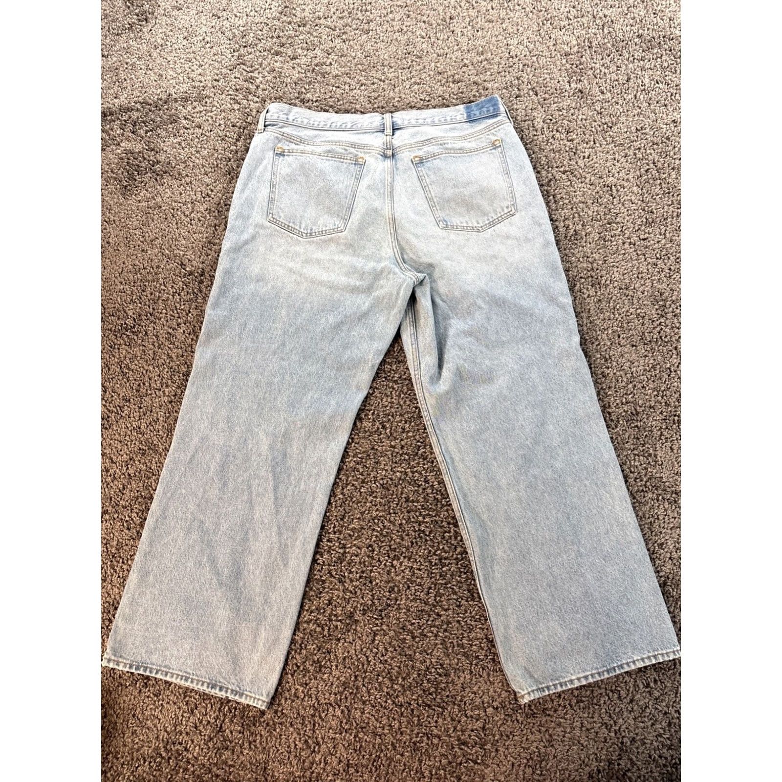 Abercrombie & Fitch VINTAGE Abercrombie & Fitch The Slouchy Mid Rise Jean Womens 36x28 Baggy Wide Blue 36 Inseam 28 90s Womens Jeans Wide-Leg Azul? Size 25" / US 0 / IT 36 - 7 Thumbnail