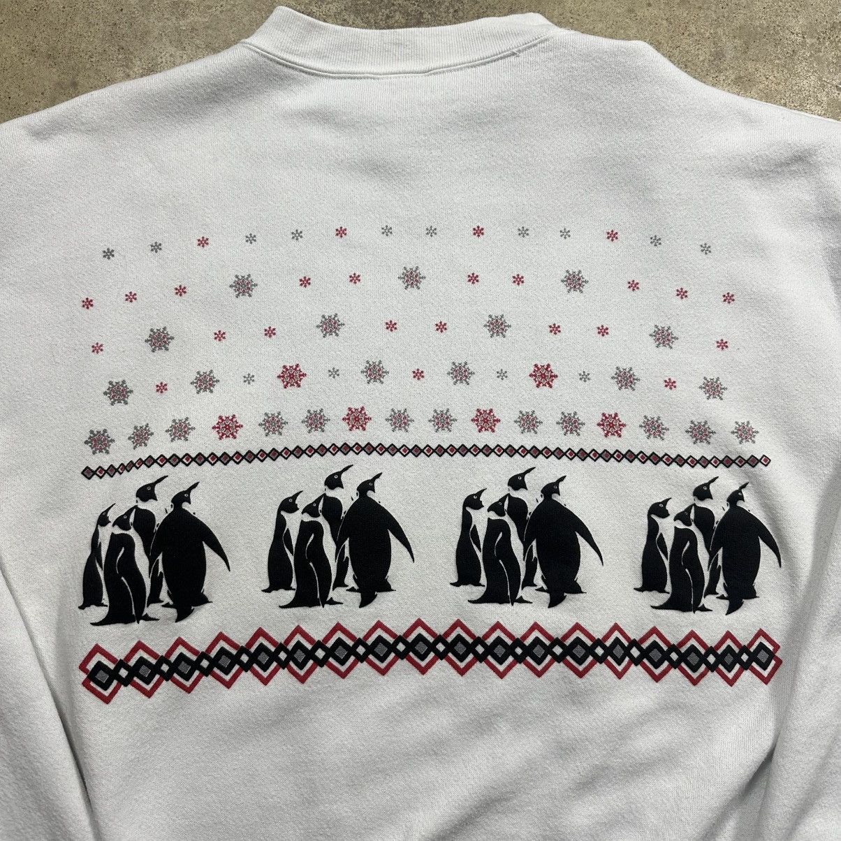 Vintage Vintage 80s Outdoor Nature Walking Penguins AOP Crewneck Size US L / EU 52-54 / 3 - 9 Thumbnail