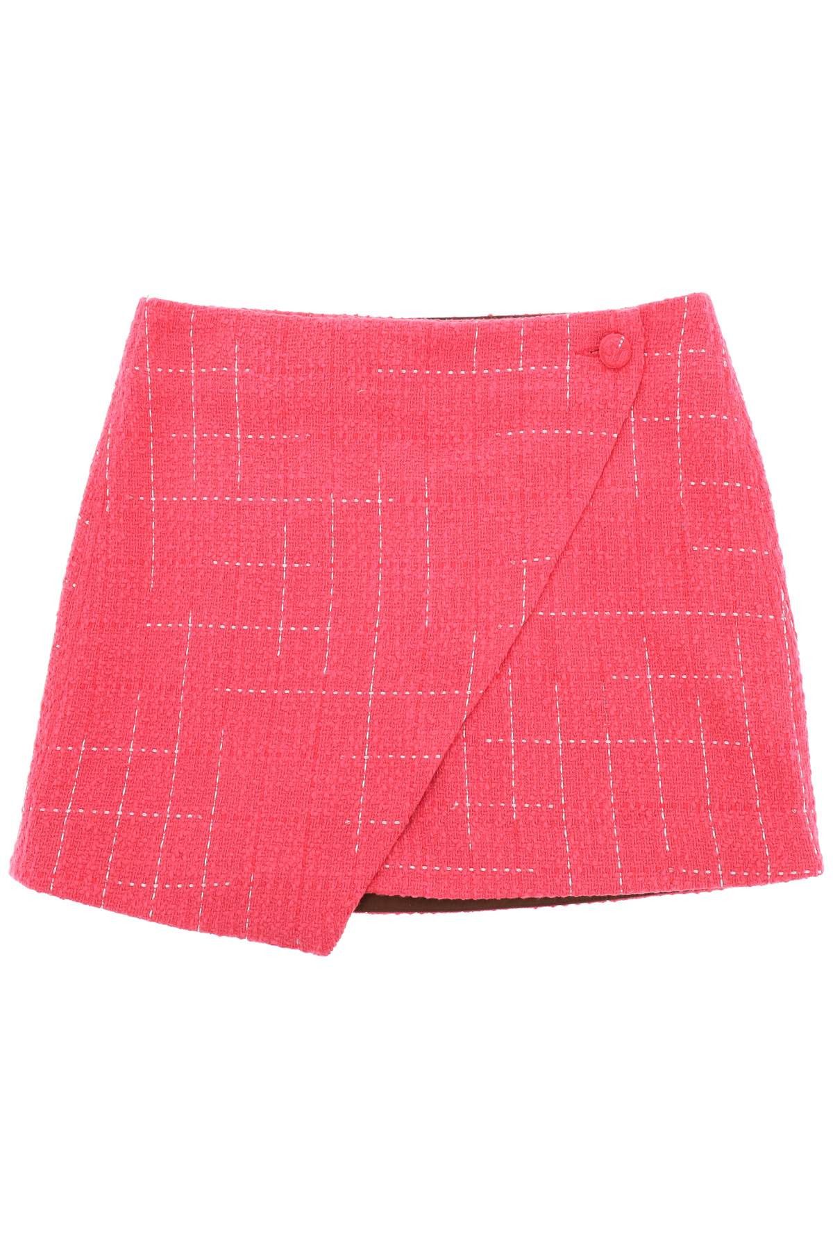 image of Saks Potts 'clara' Boucle Mini Skirt in Fuxia, Women's (Size 26)