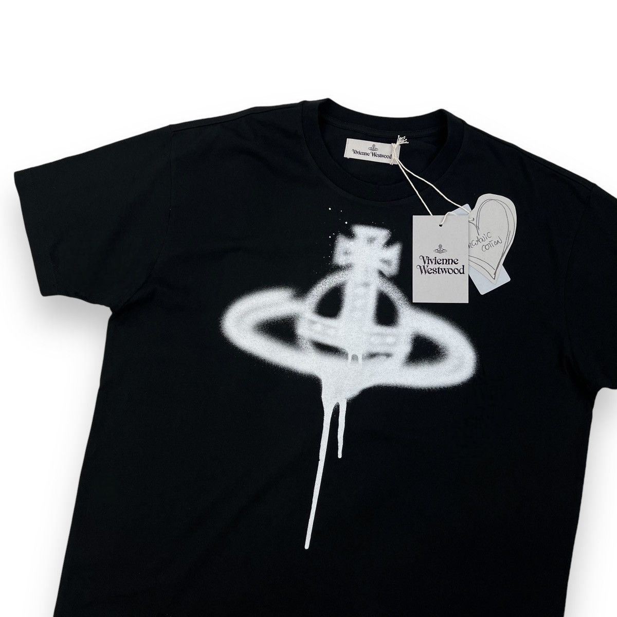 Vivienne Westwood Spray Orb Black T Shirt 